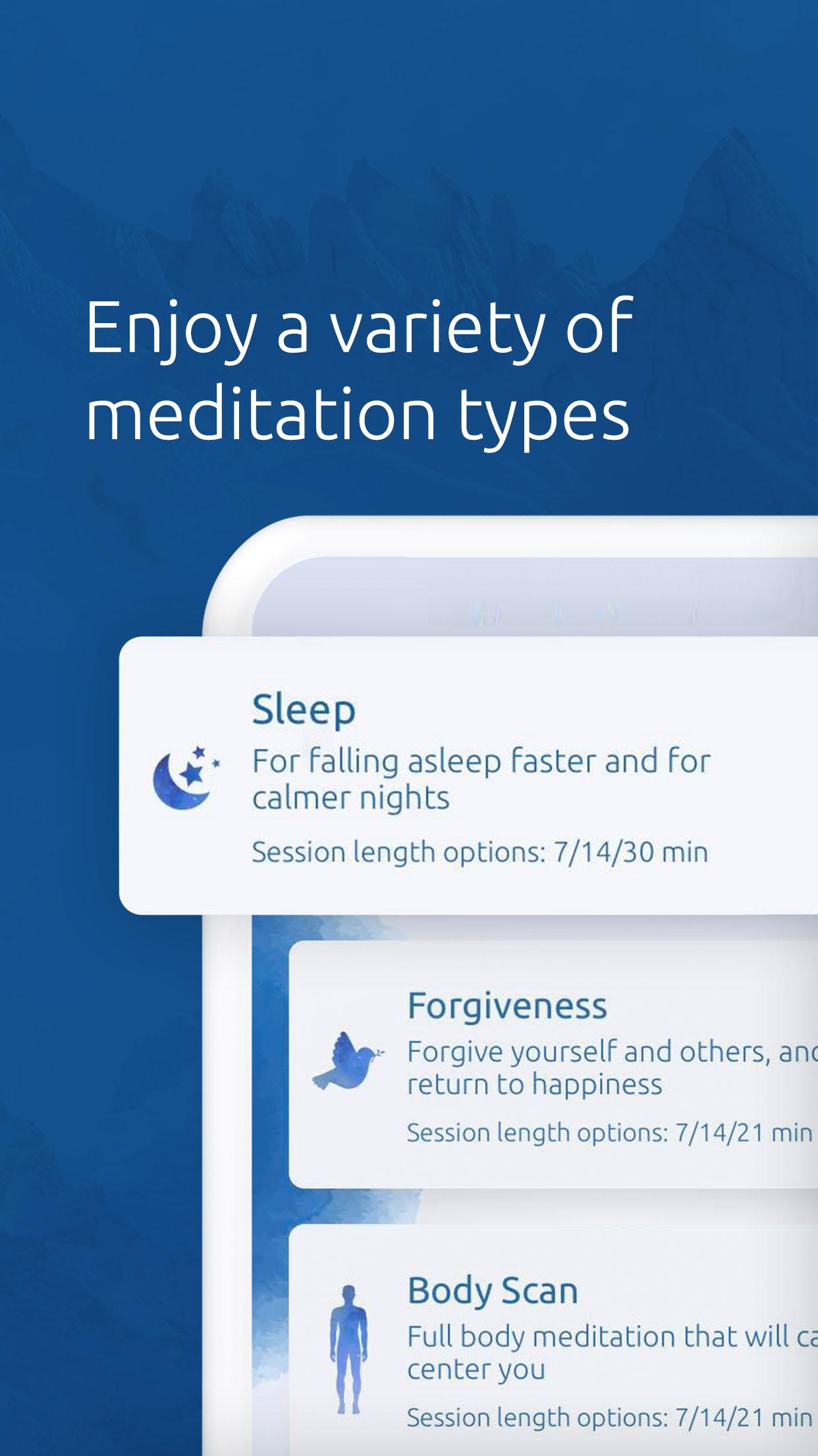 اسکرین شات 3 برنامه Meditation & Relaxation: Guide