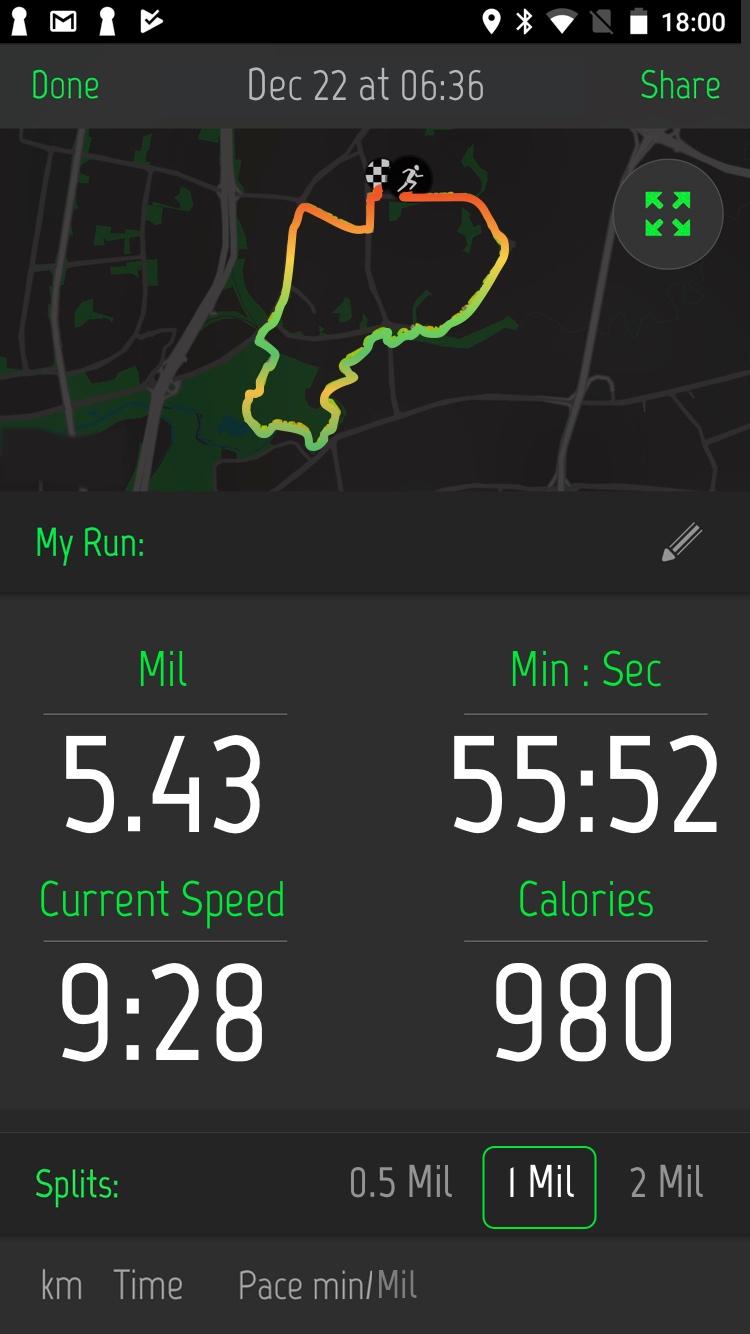 اسکرین شات 3 برنامه Running Distance Tracker +