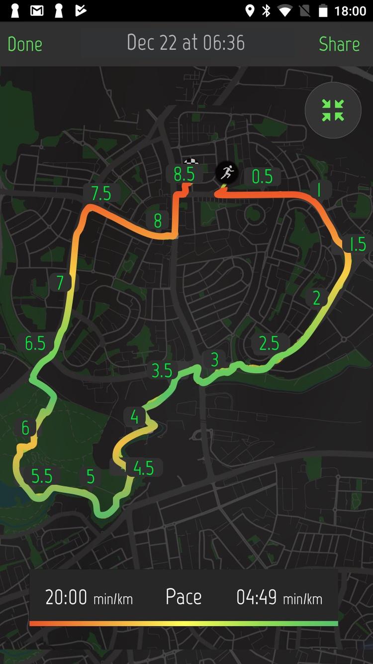 اسکرین شات 4 برنامه Running Distance Tracker +