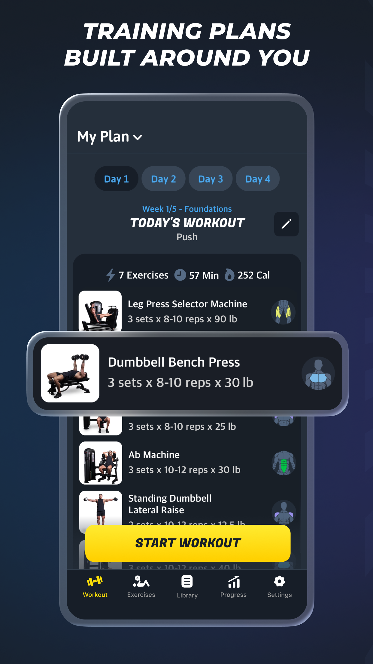 اسکرین شات 2 برنامه Gymverse: Gym Workout Planner