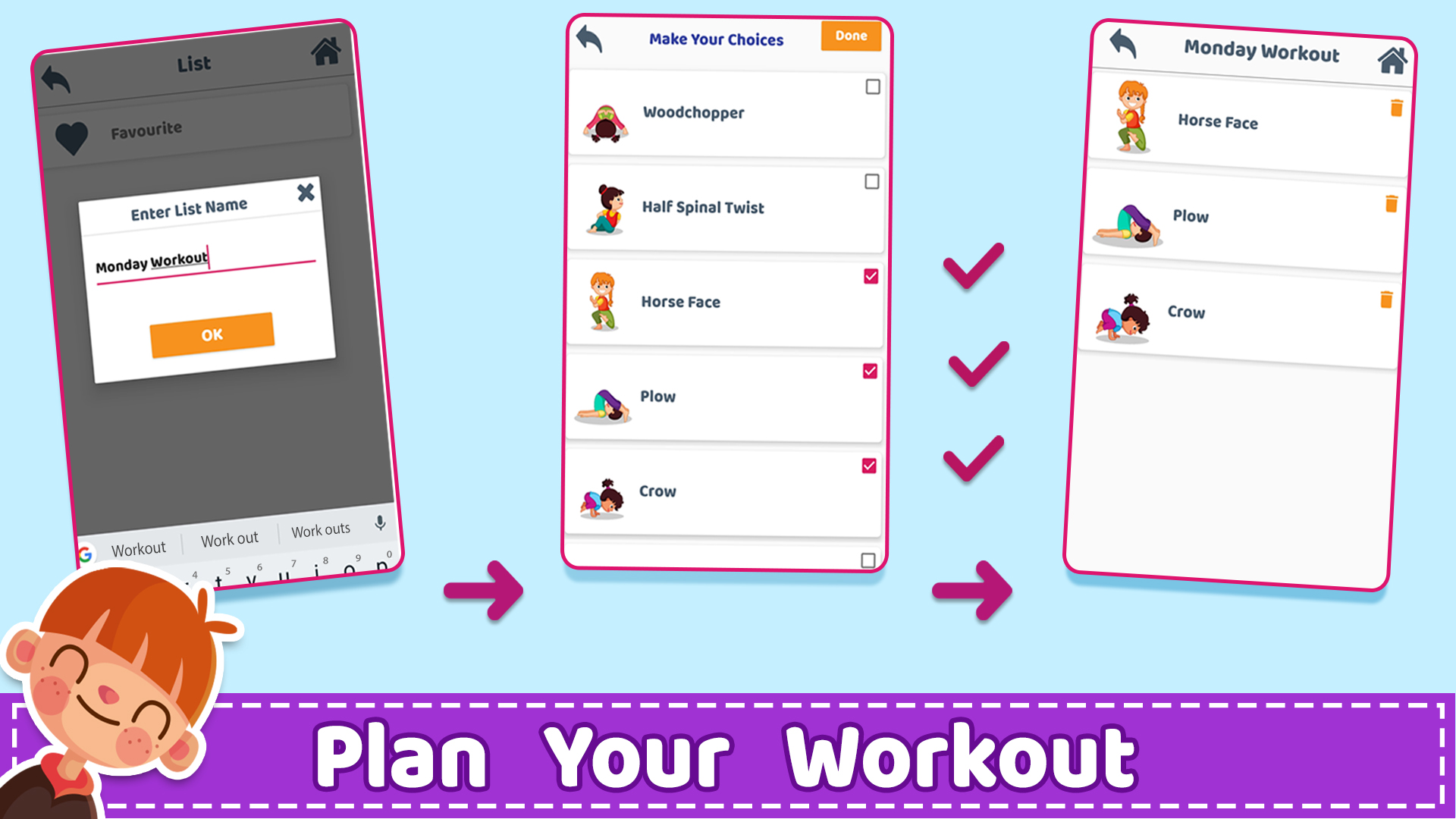 اسکرین شات 8 برنامه Yoga for Kids & Family fitness