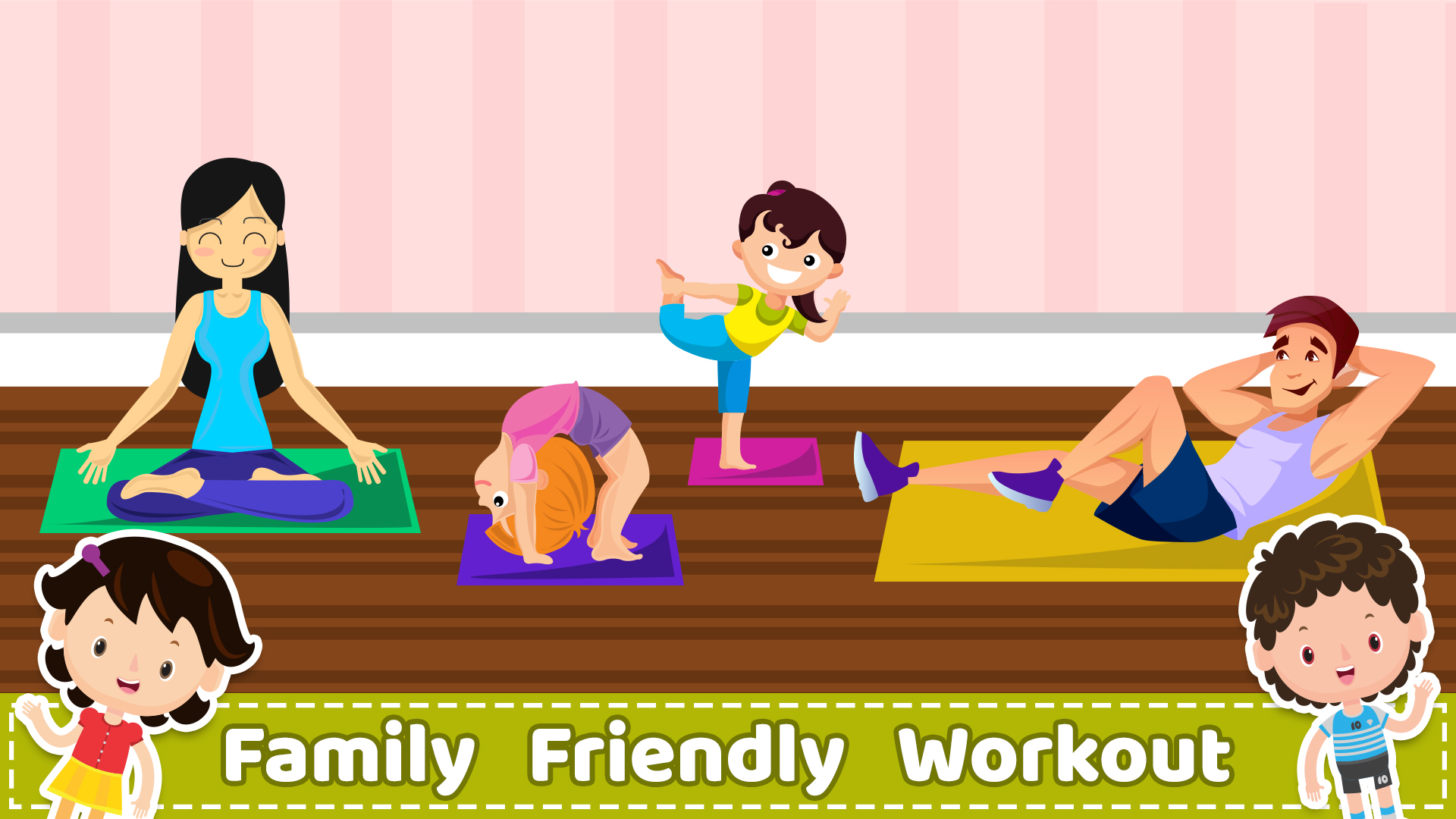 اسکرین شات 3 برنامه Yoga for Kids & Family fitness