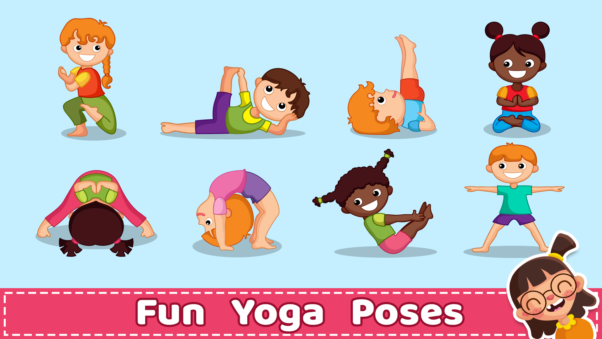 اسکرین شات 5 برنامه Yoga for Kids & Family fitness