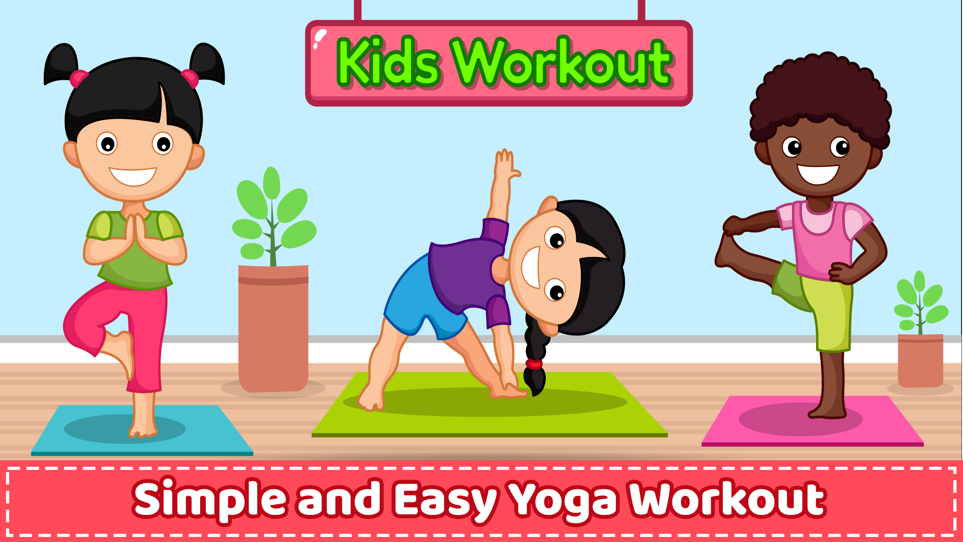 اسکرین شات 1 برنامه Yoga for Kids & Family fitness