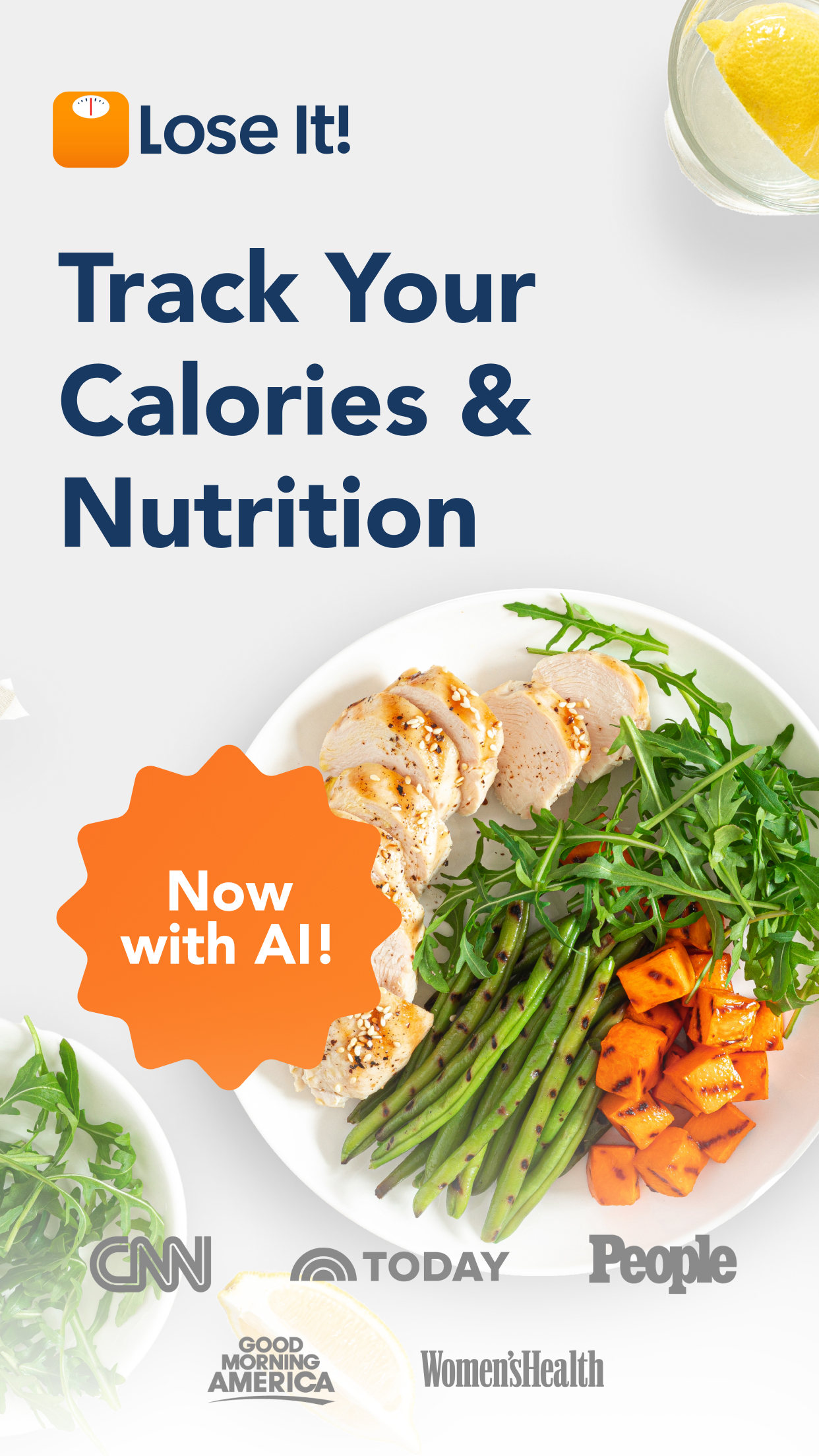 اسکرین شات 1 برنامه Calorie Counter by Lose It!