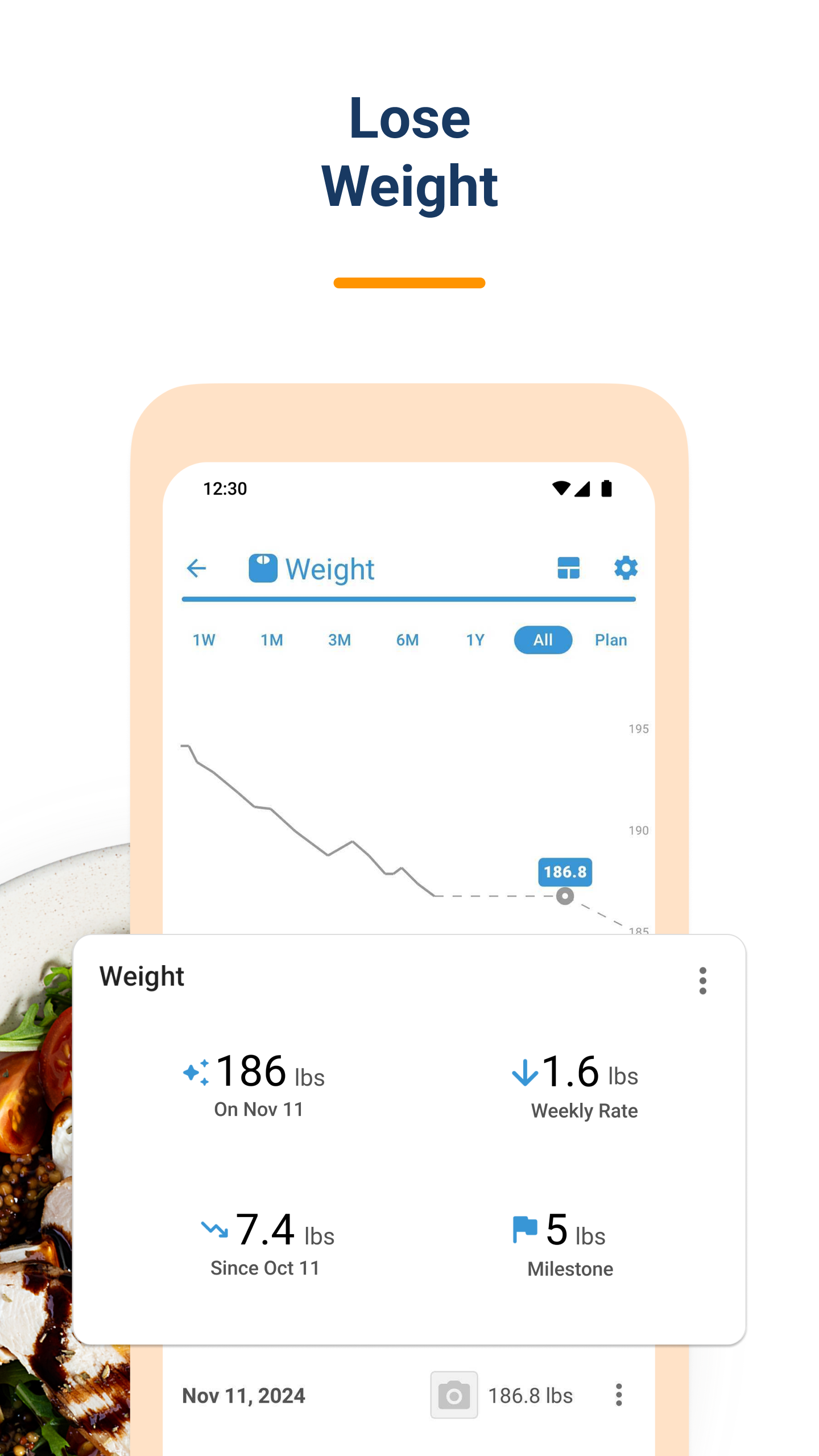 اسکرین شات 8 برنامه Calorie Counter by Lose It!