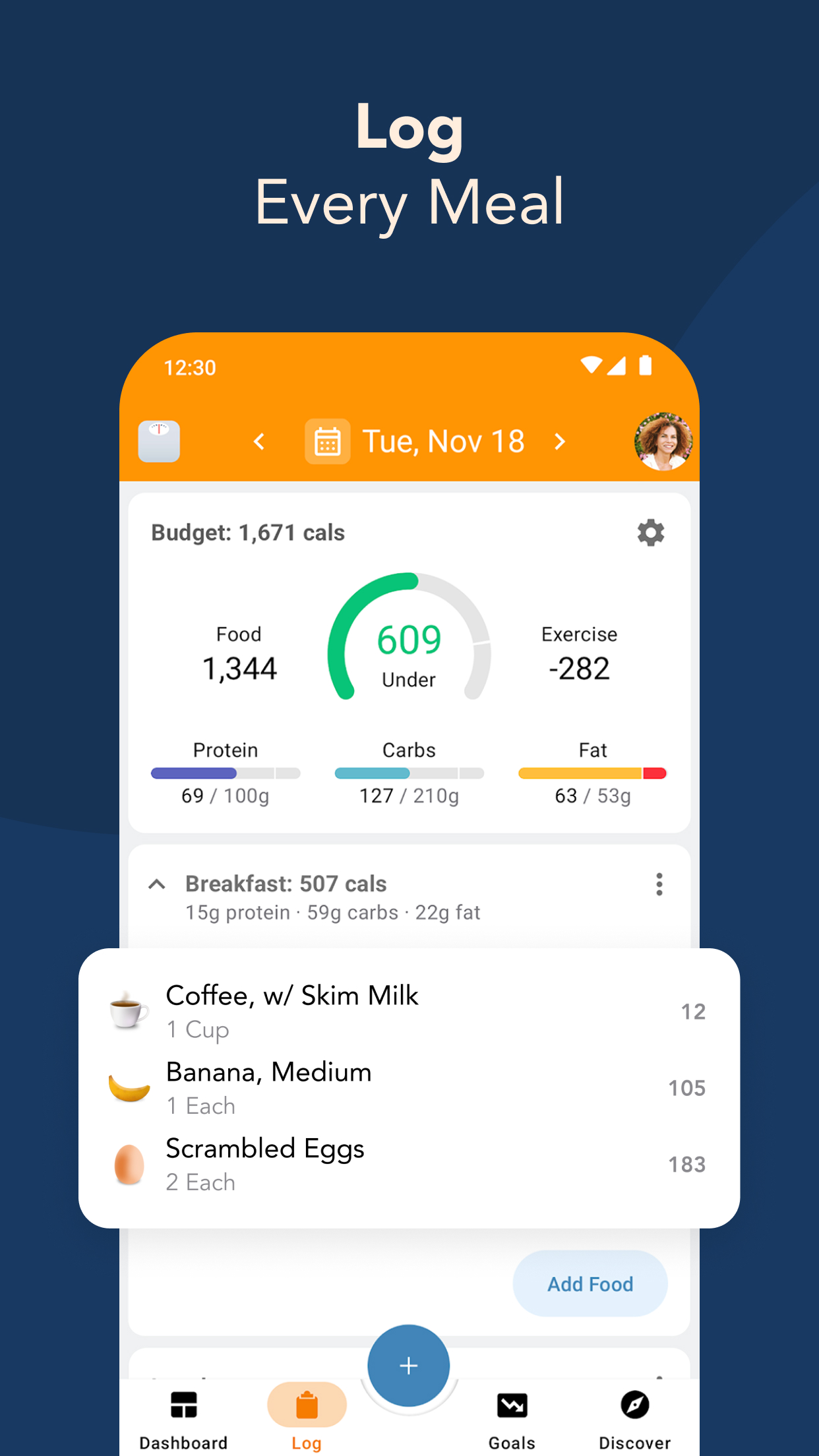 اسکرین شات 2 برنامه Calorie Counter by Lose It!