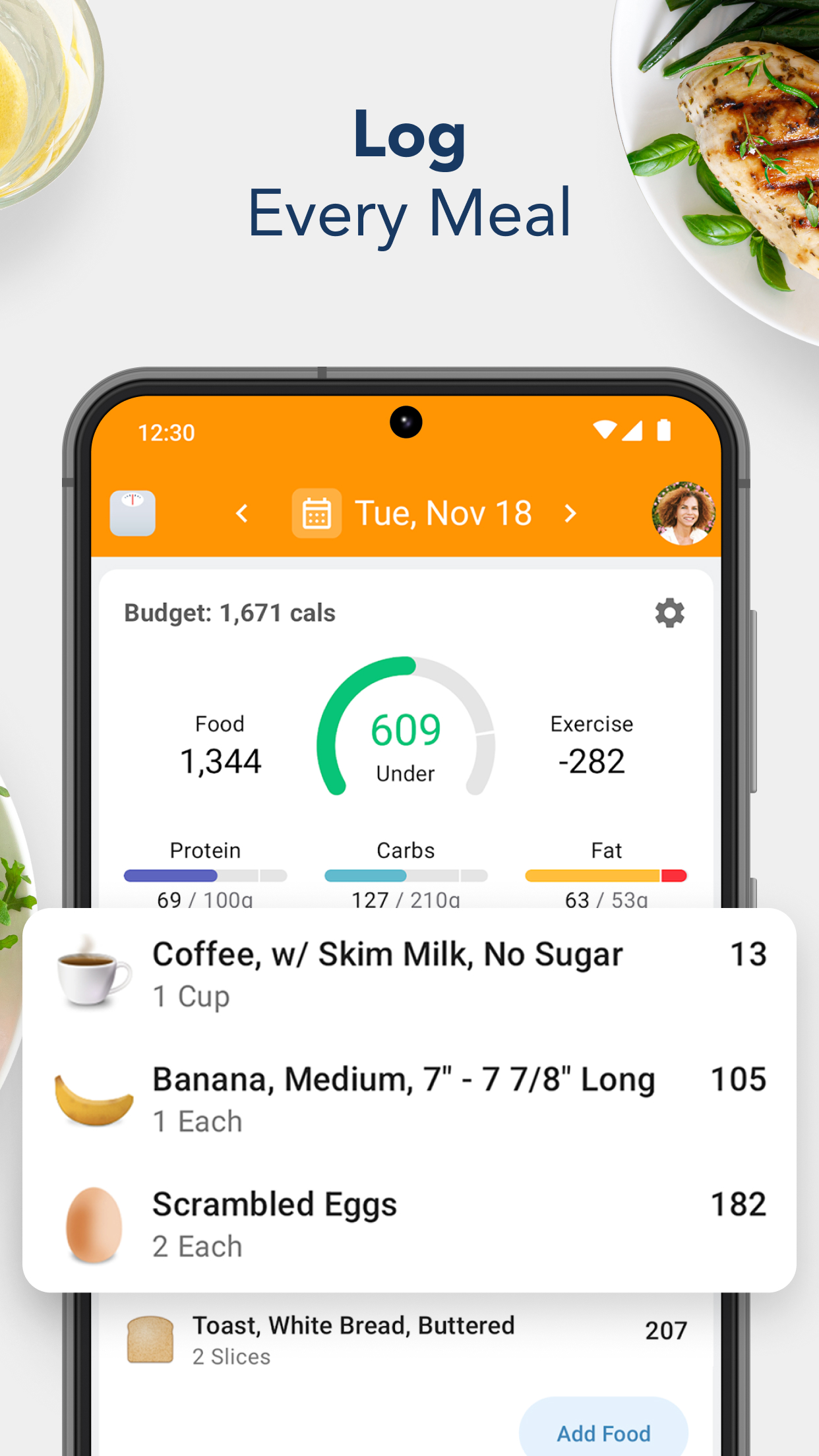 اسکرین شات 2 برنامه Calorie Counter by Lose It!