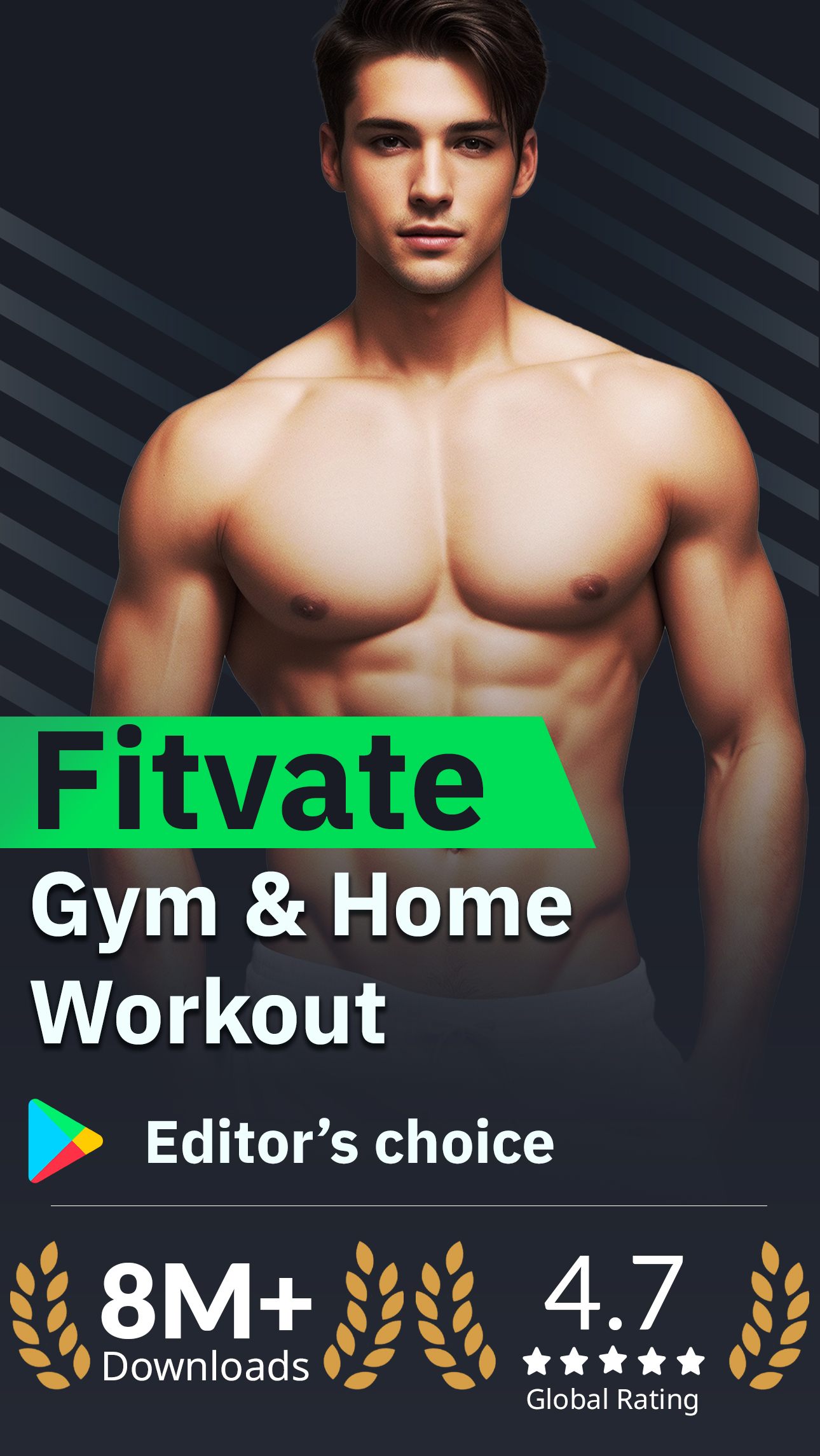 اسکرین شات 1 برنامه Fitvate - Gym & Home Workout