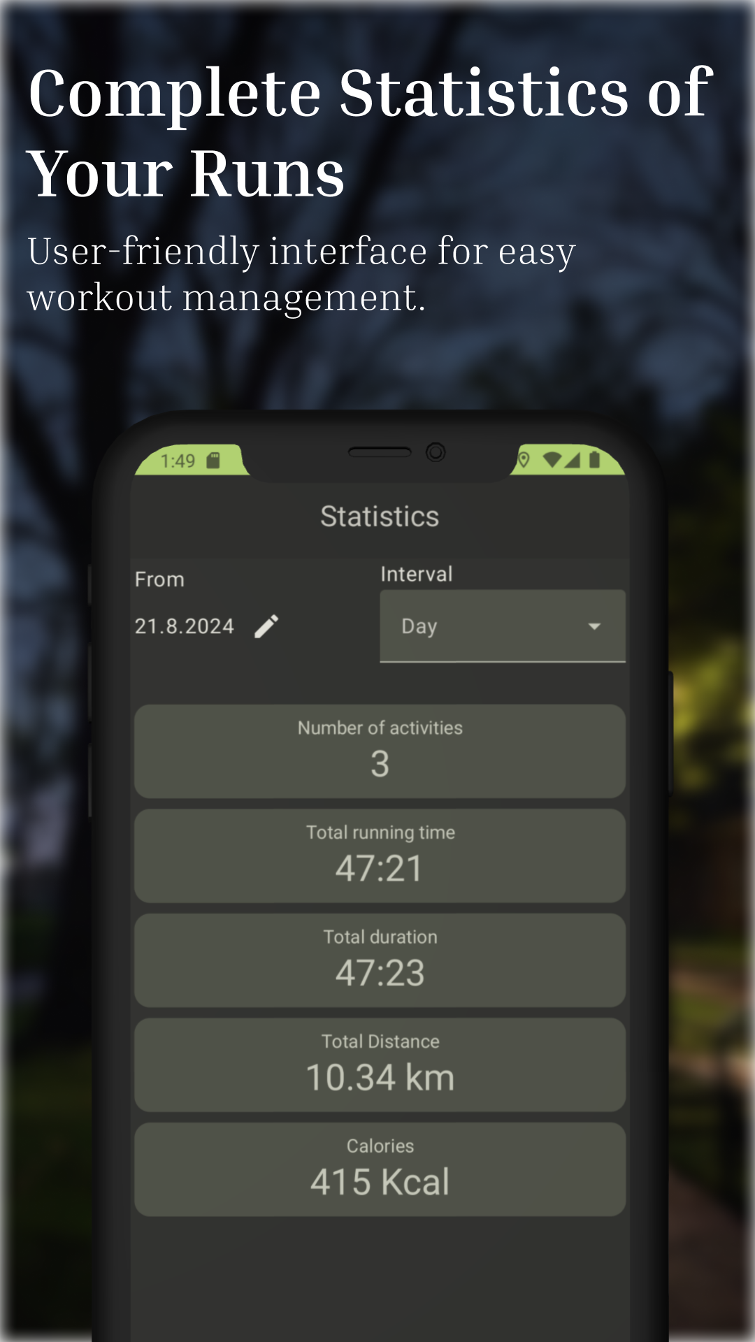 اسکرین شات 8 برنامه Running Fitness & Map Tracker