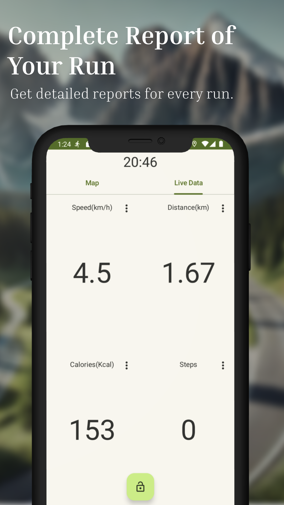 اسکرین شات 5 برنامه Running Fitness & Map Tracker