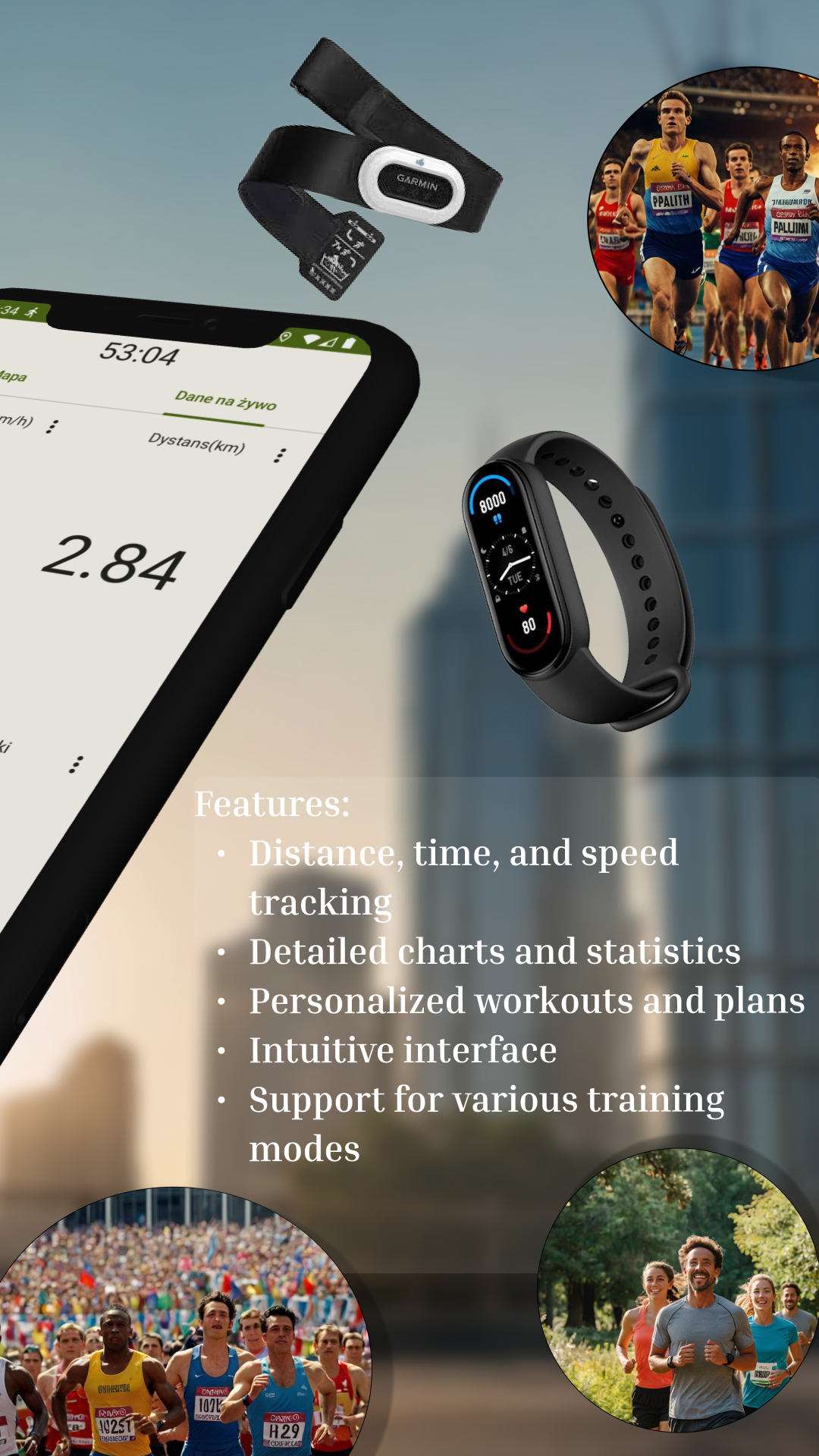 اسکرین شات 2 برنامه Running Fitness & Map Tracker