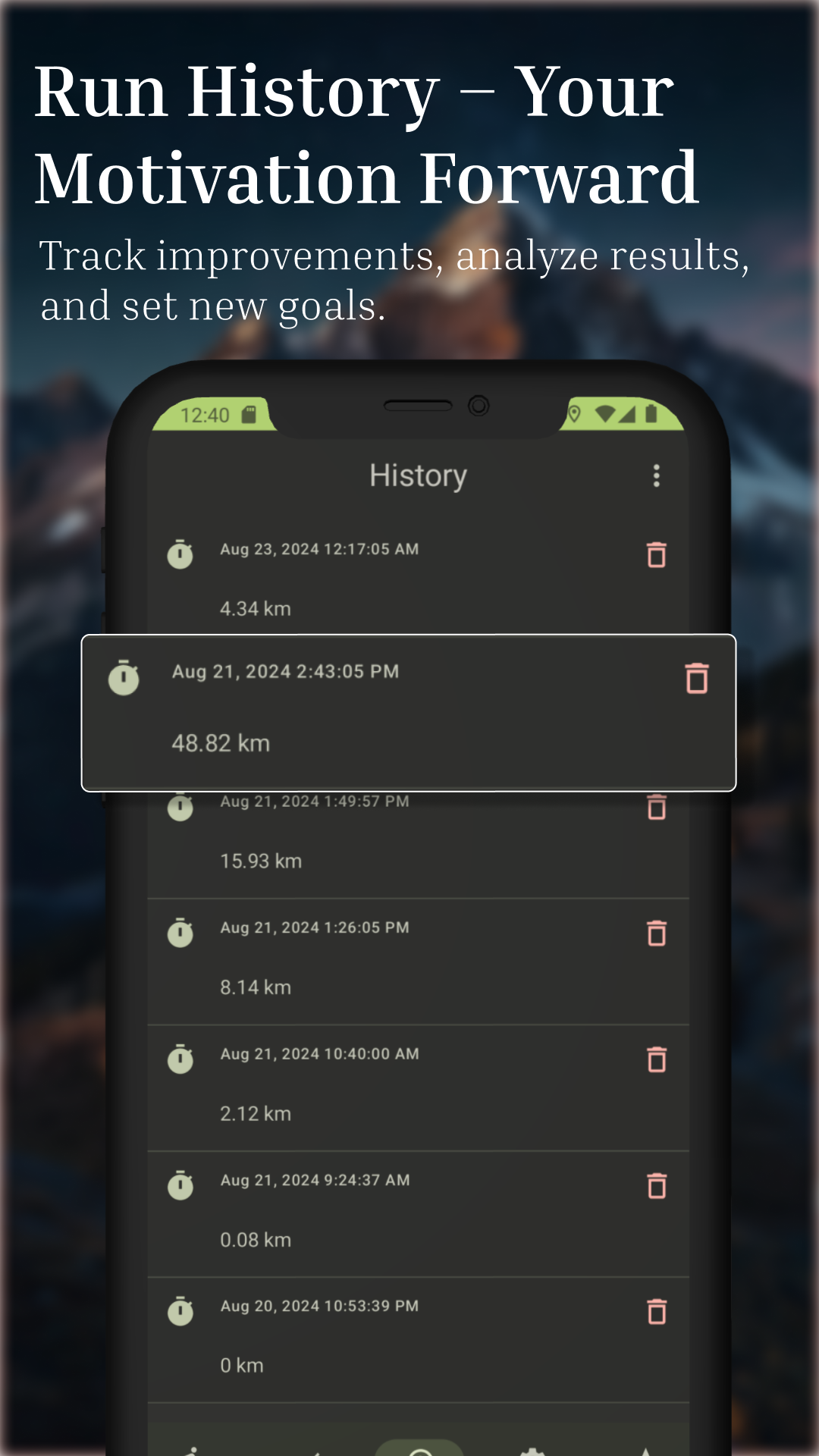 اسکرین شات 6 برنامه Running Fitness & Map Tracker