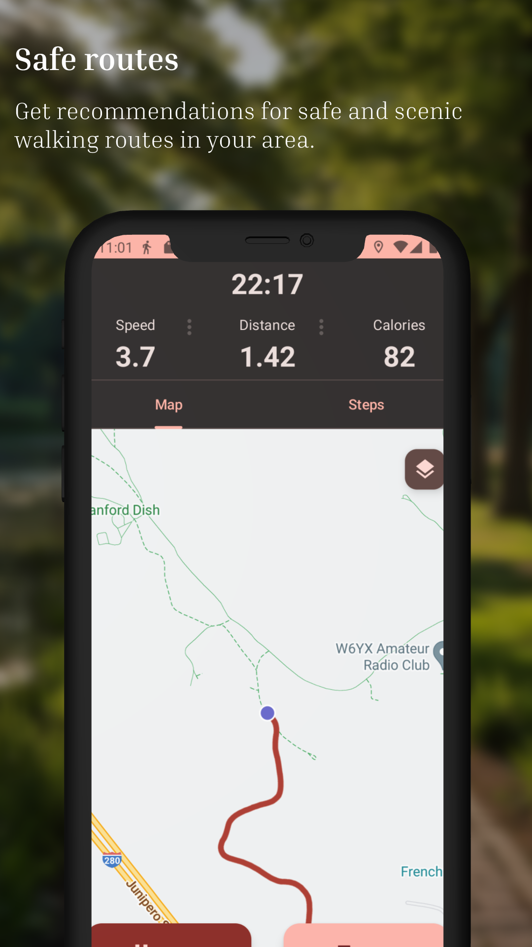 اسکرین شات 7 برنامه Walking Tracker - Step Counter