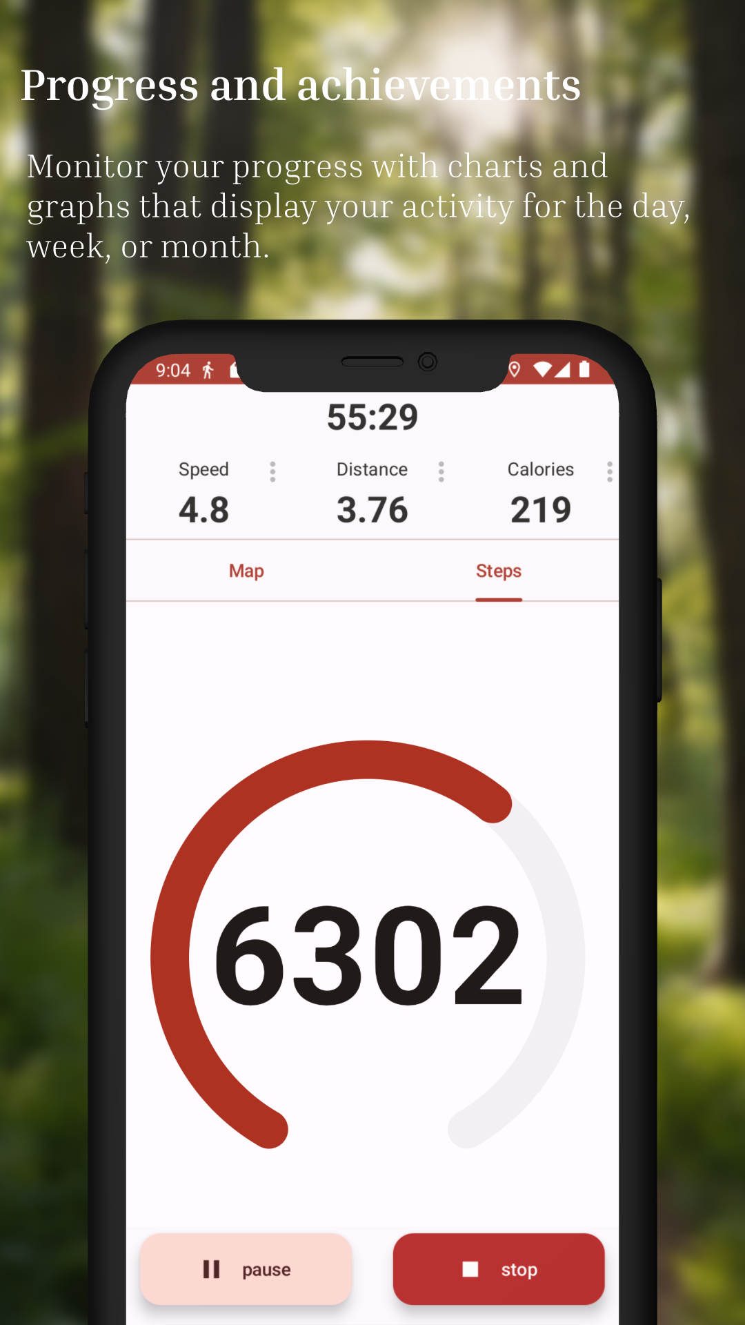 اسکرین شات 8 برنامه Walking Tracker - Step Counter