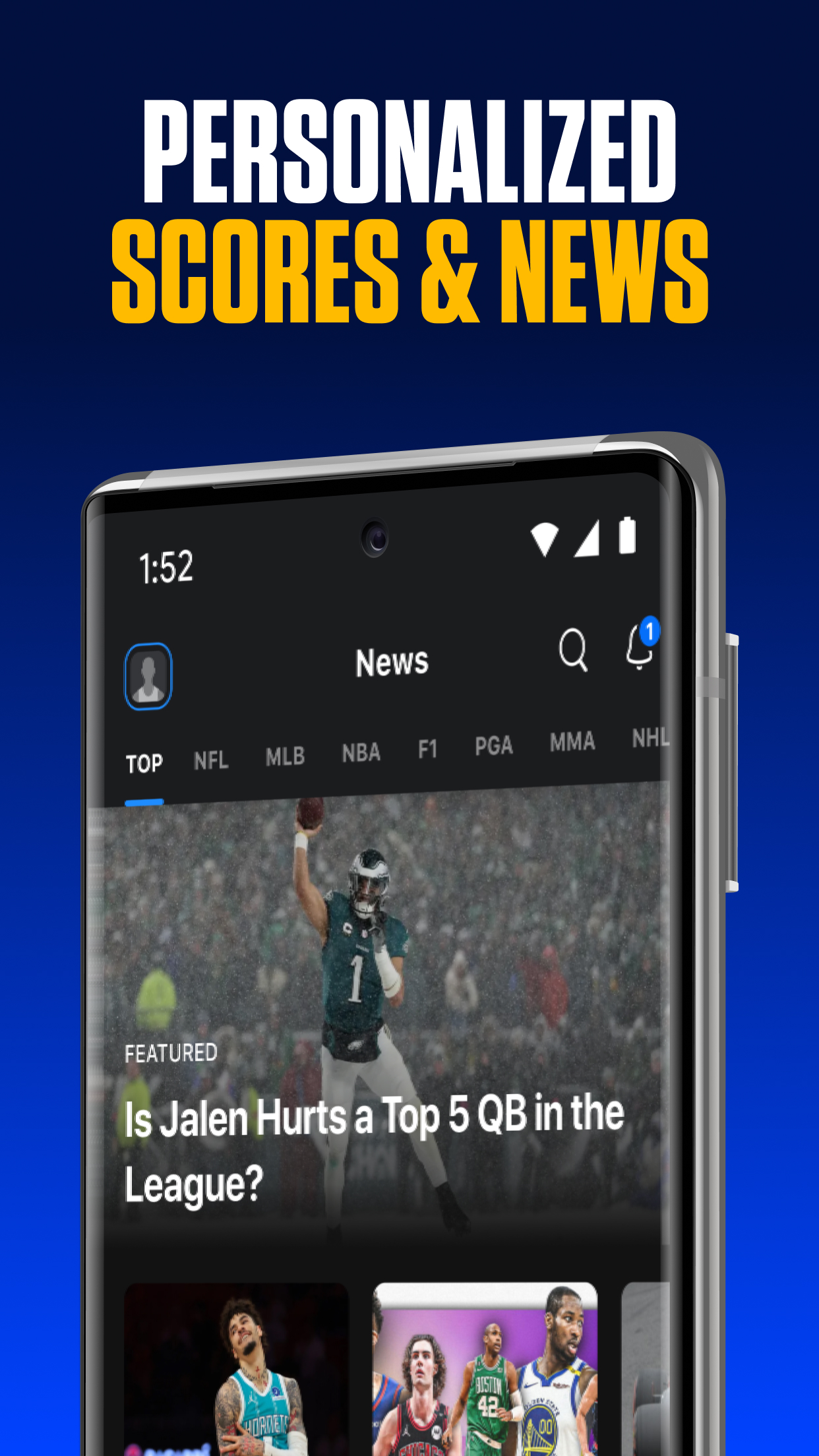 اسکرین شات 2 برنامه theScore: Sports News & Scores
