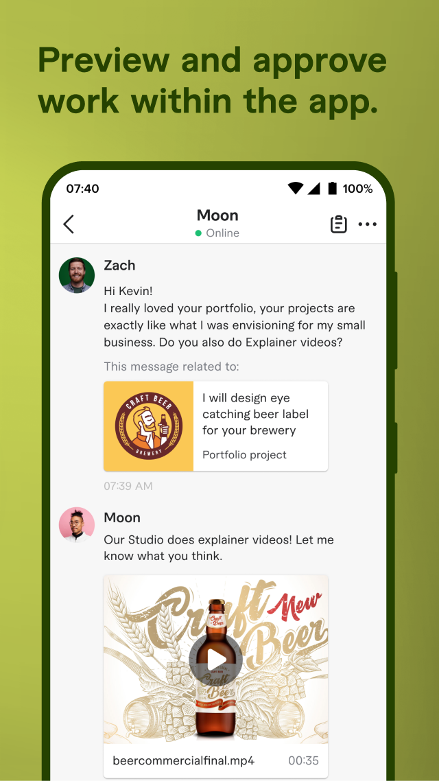 اسکرین شات 6 برنامه Fiverr - Freelance Service