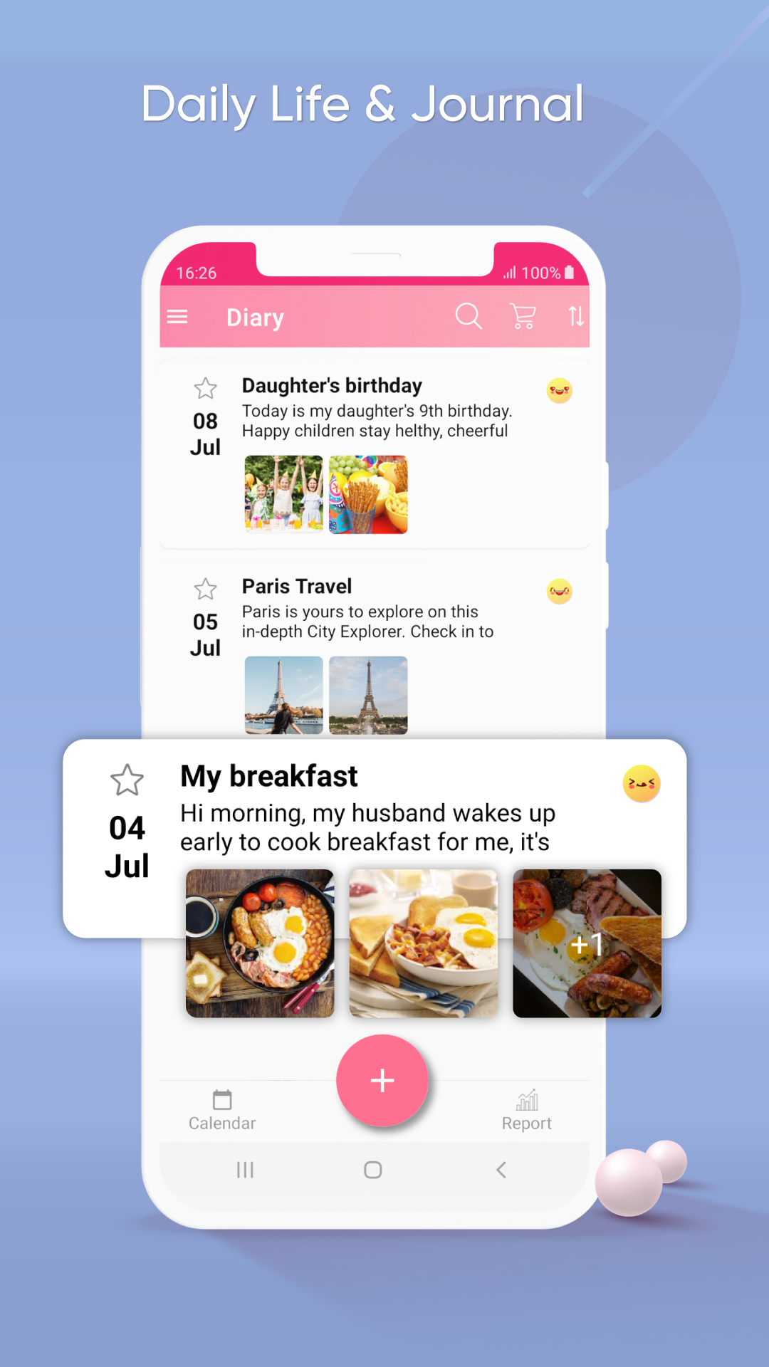 اسکرین شات 1 برنامه My Diary - Daily Life, Journal