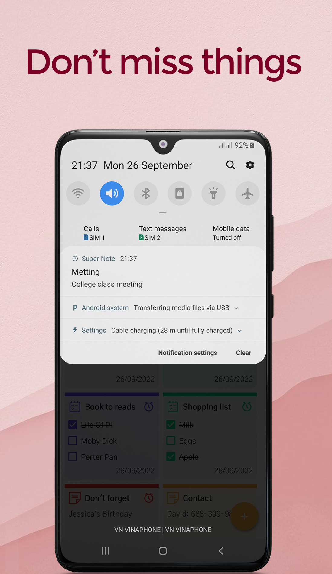 اسکرین شات 7 برنامه Super Note - Notepad, Notebook