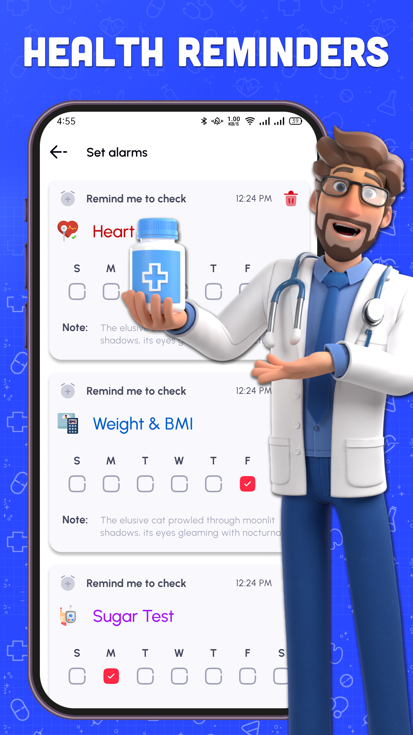 اسکرین شات 5 برنامه Blood Pressure Monitor BP Info