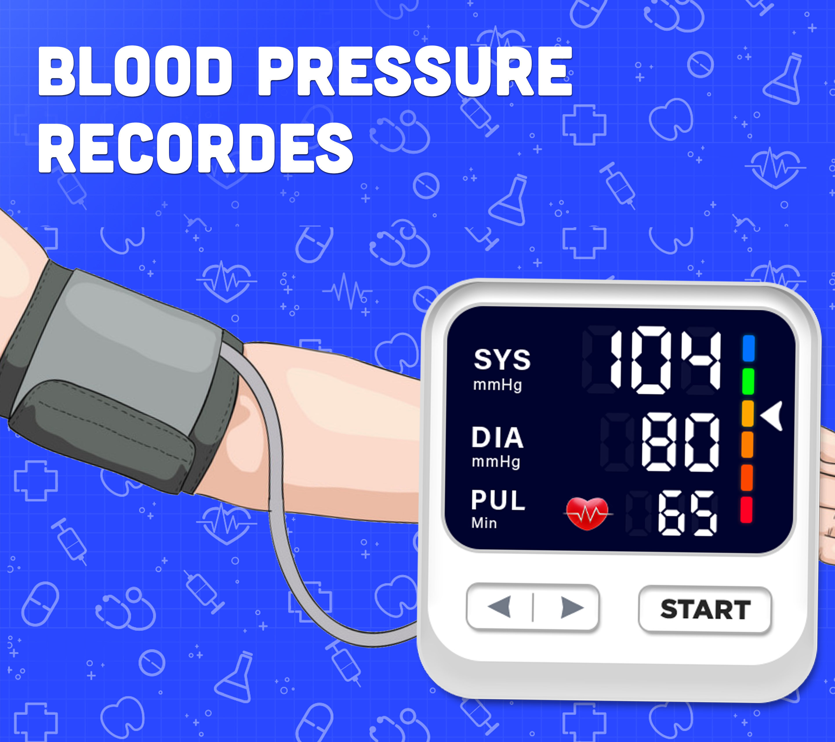 اسکرین شات 1 برنامه Blood Pressure Monitor BP Info