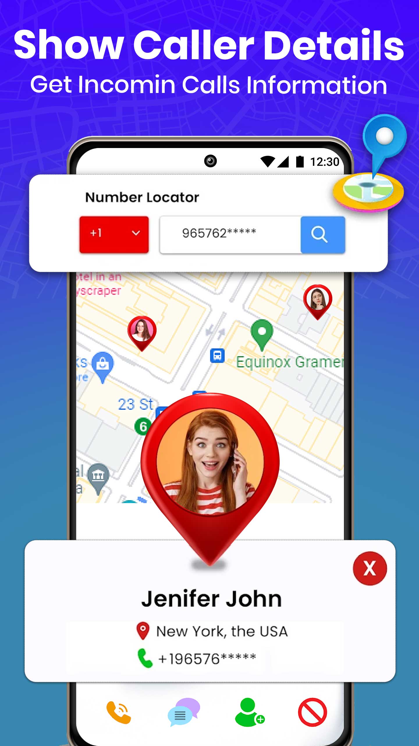 اسکرین شات 2 برنامه Mobile Number Locator on Map