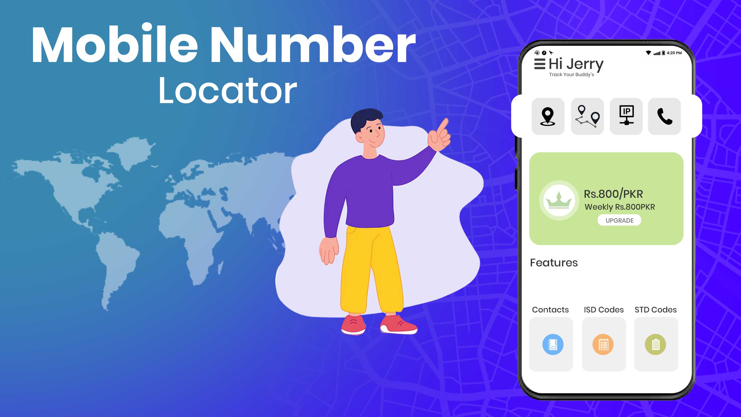 اسکرین شات 1 برنامه Number Locator Trace Numbers