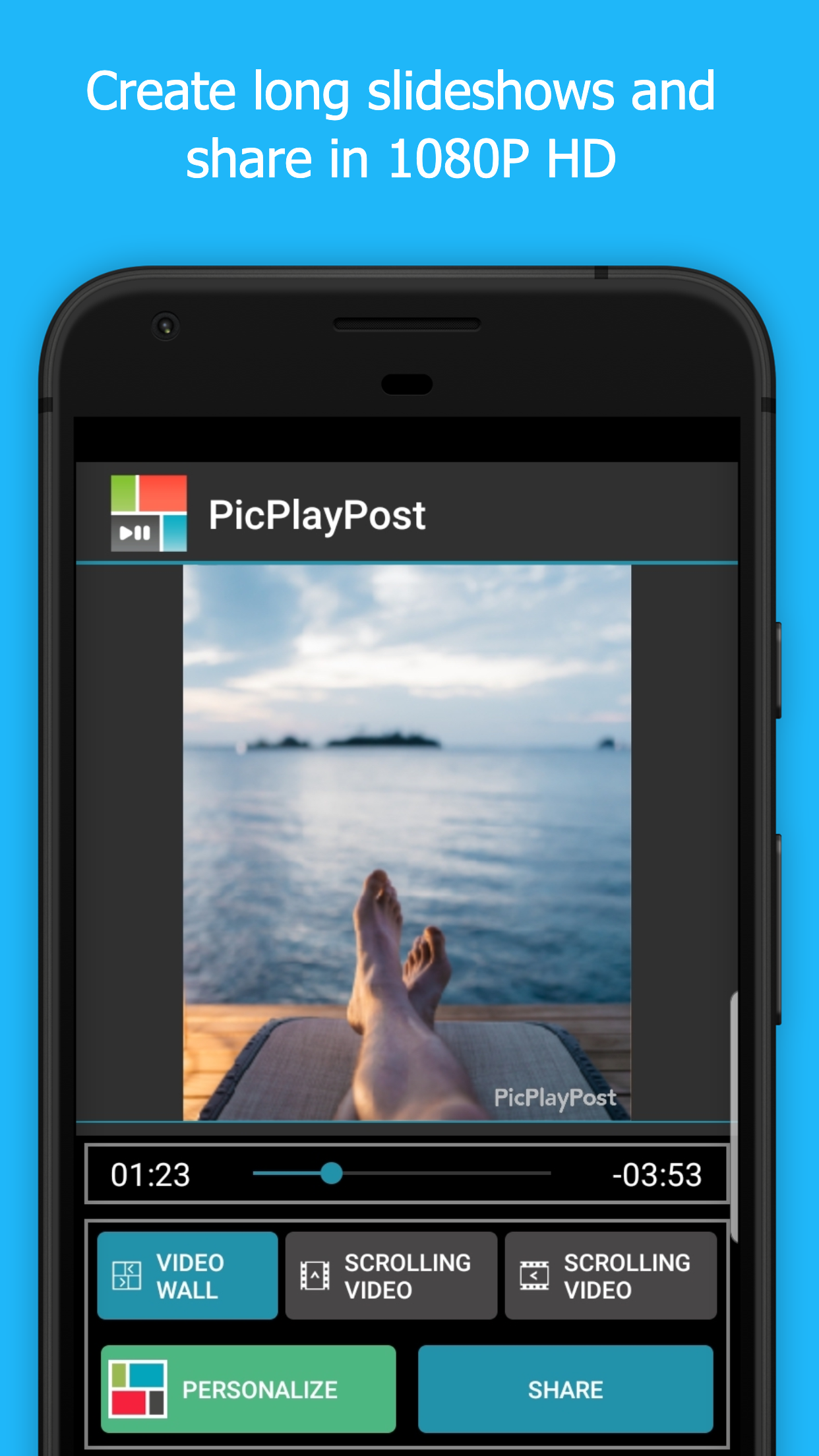 اسکرین شات 4 برنامه PicPlayPost Collage, Slideshow