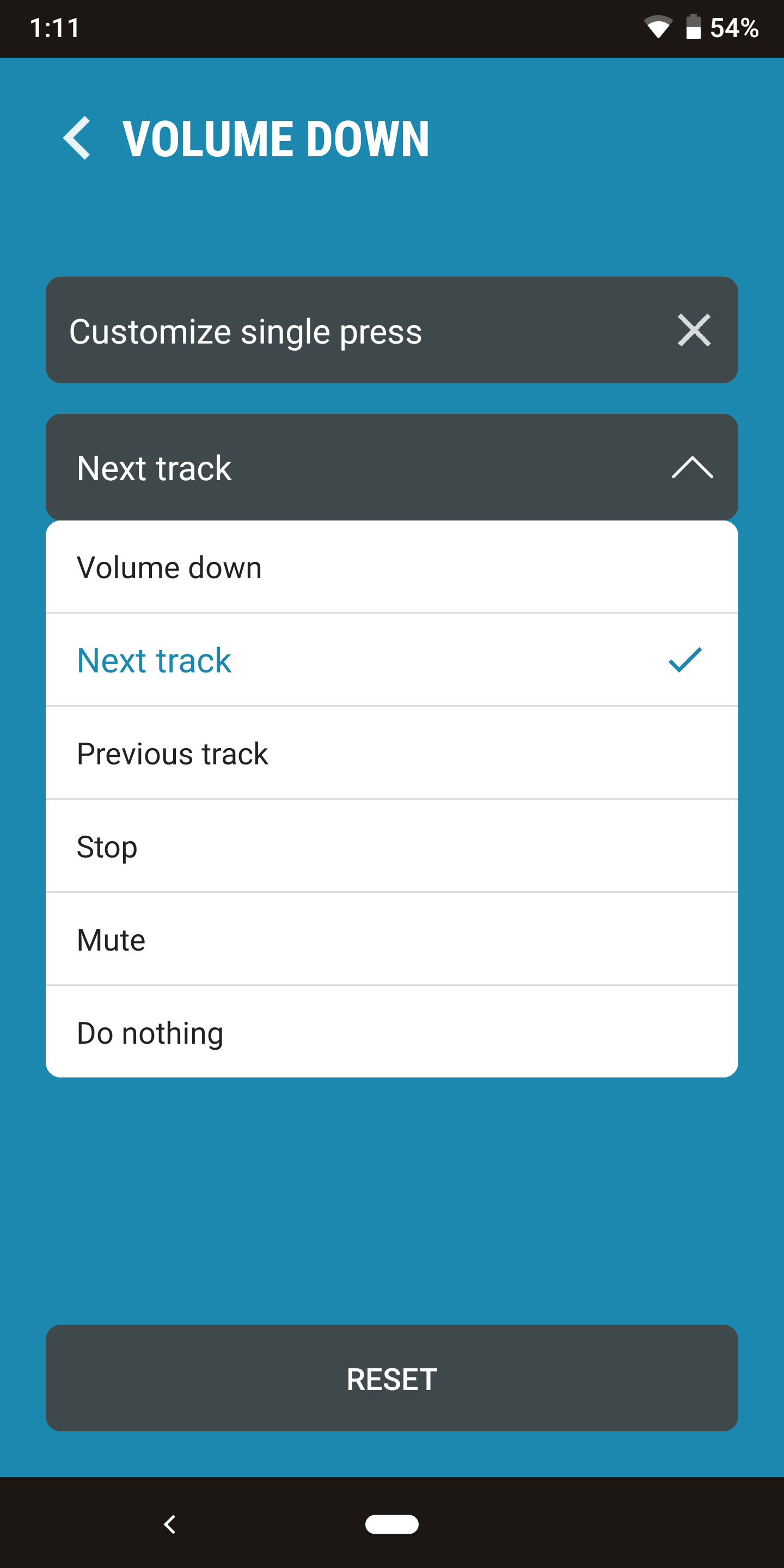 اسکرین شات 2 برنامه Next Track: Volume button skip
