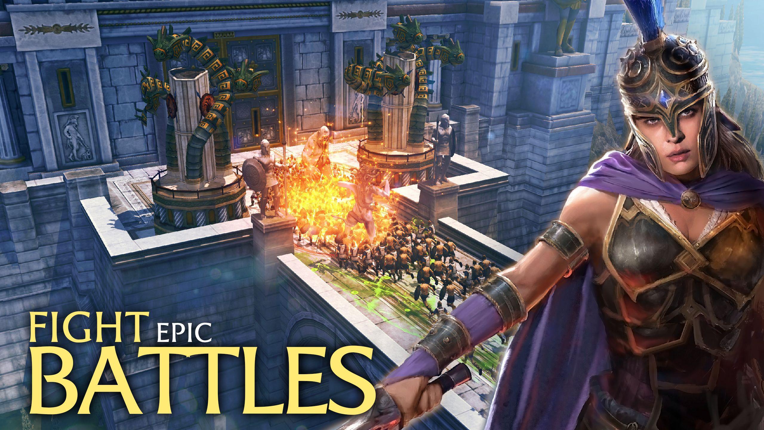 اسکرین شات 2 بازی Olympus Rising: Strategy Game