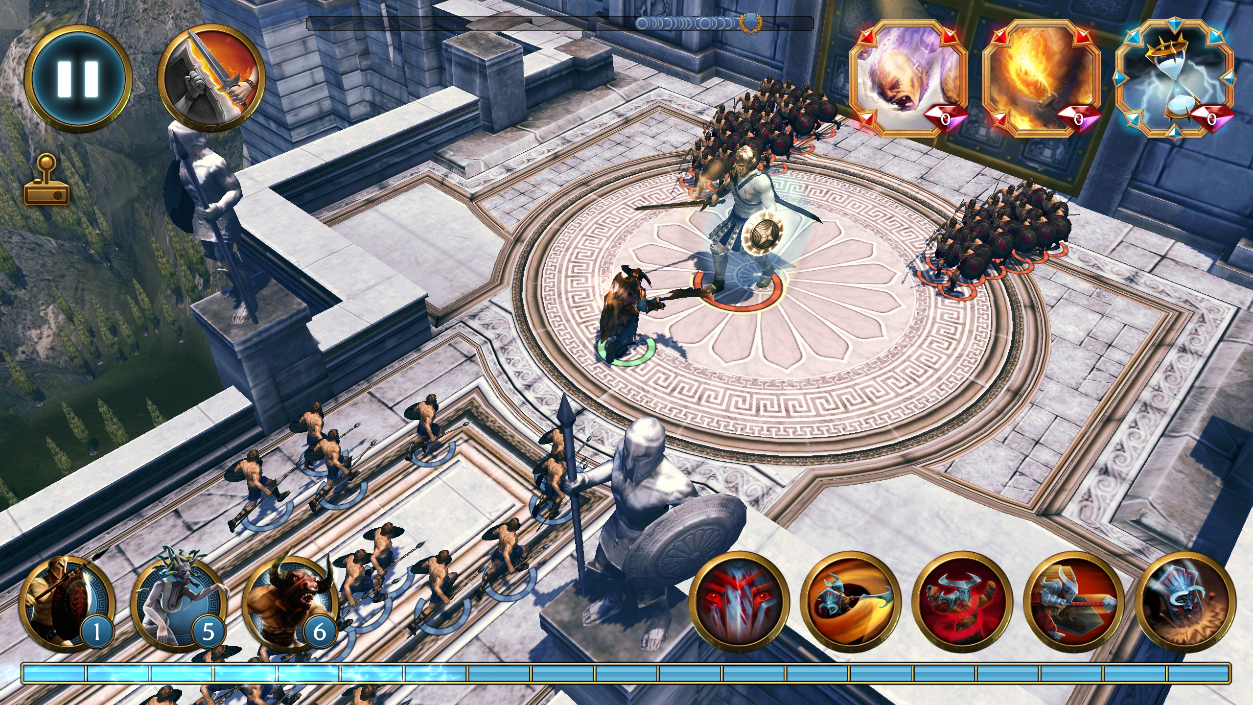 اسکرین شات 6 بازی Olympus Rising: Strategy Game