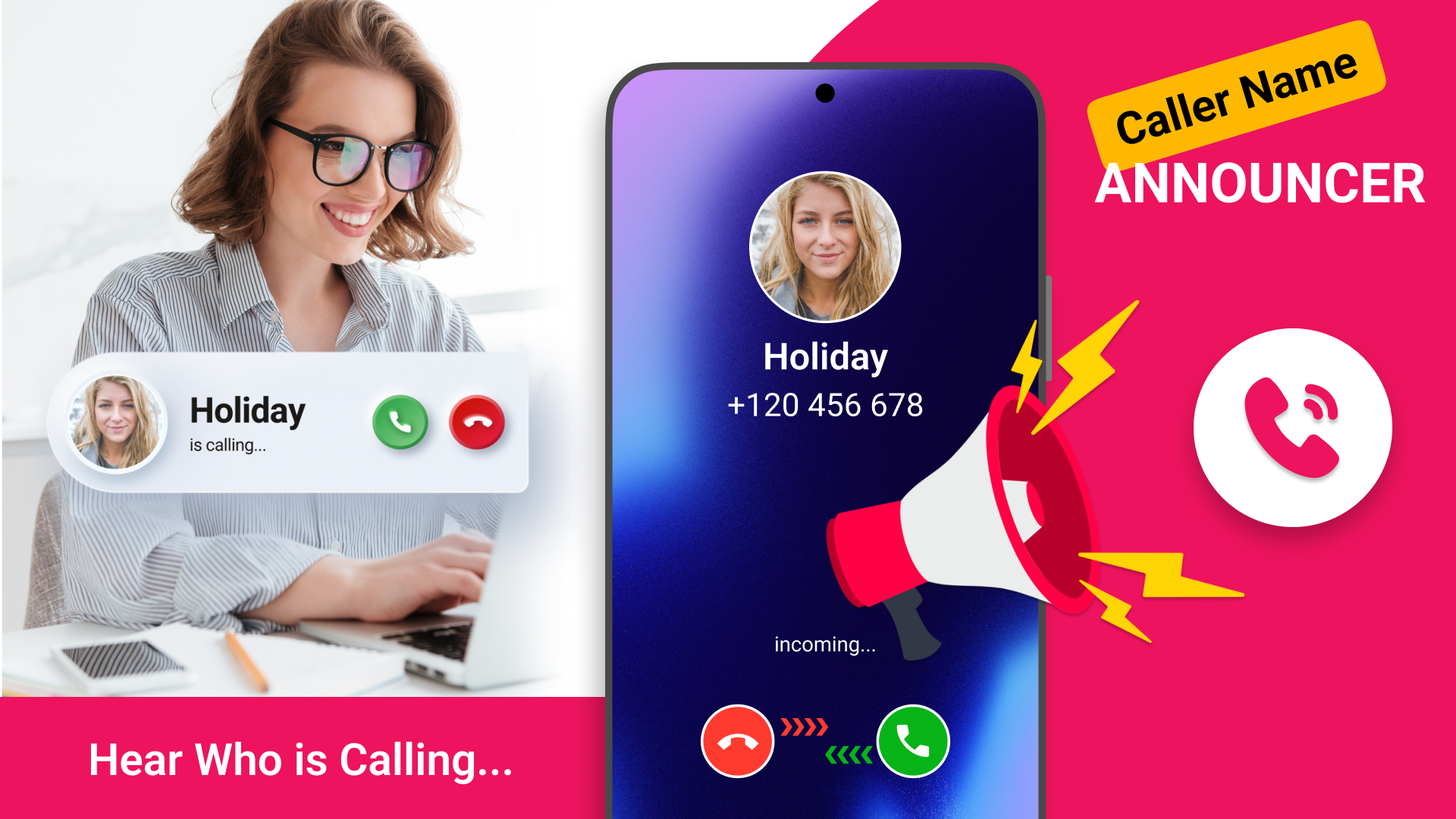 اسکرین شات 3 برنامه Caller Name Announcer and SMS