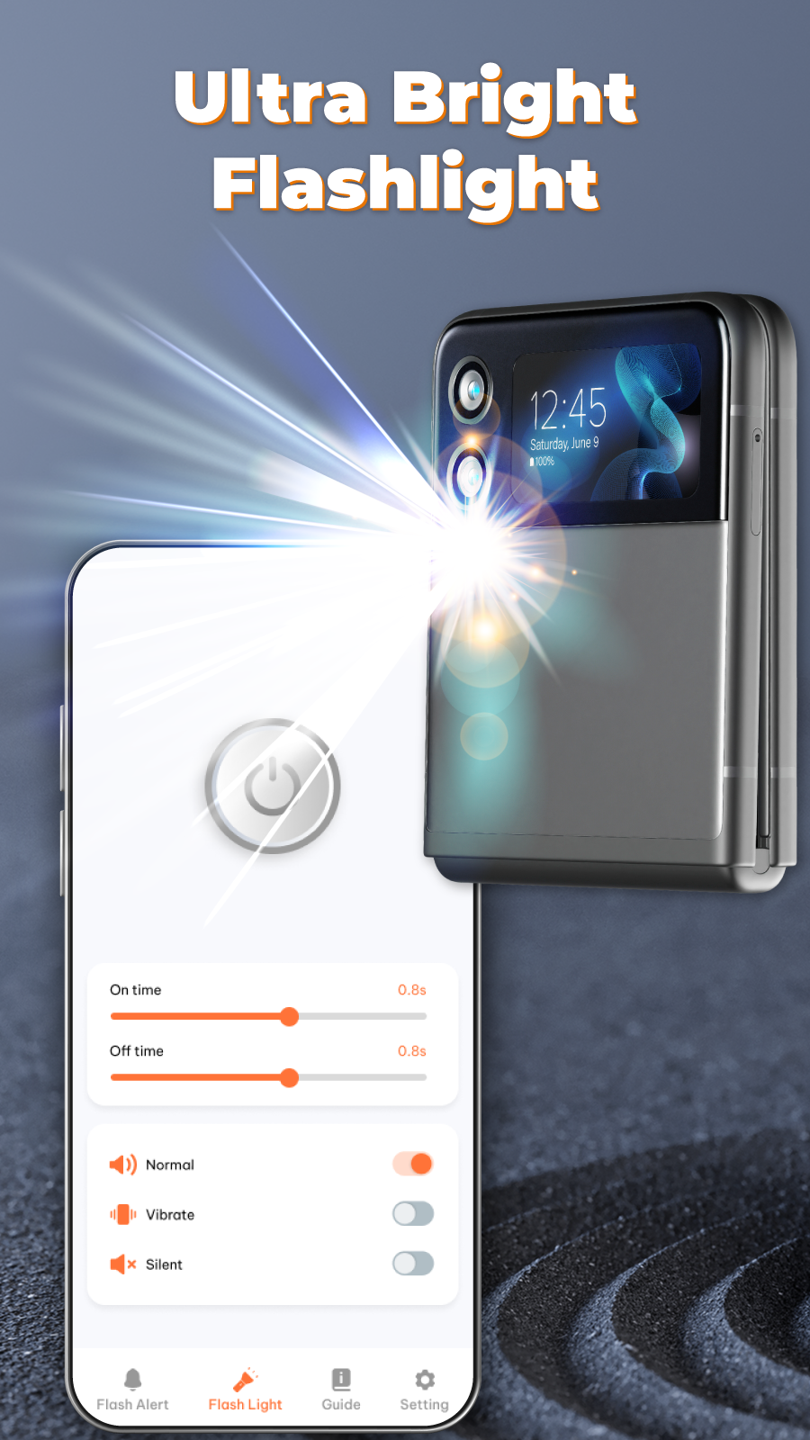اسکرین شات 2 برنامه Flashlight: Led Light