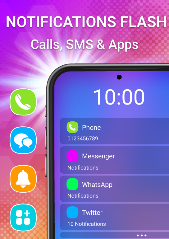 اسکرین شات 2 برنامه Flash Alert On Call - Flash 5