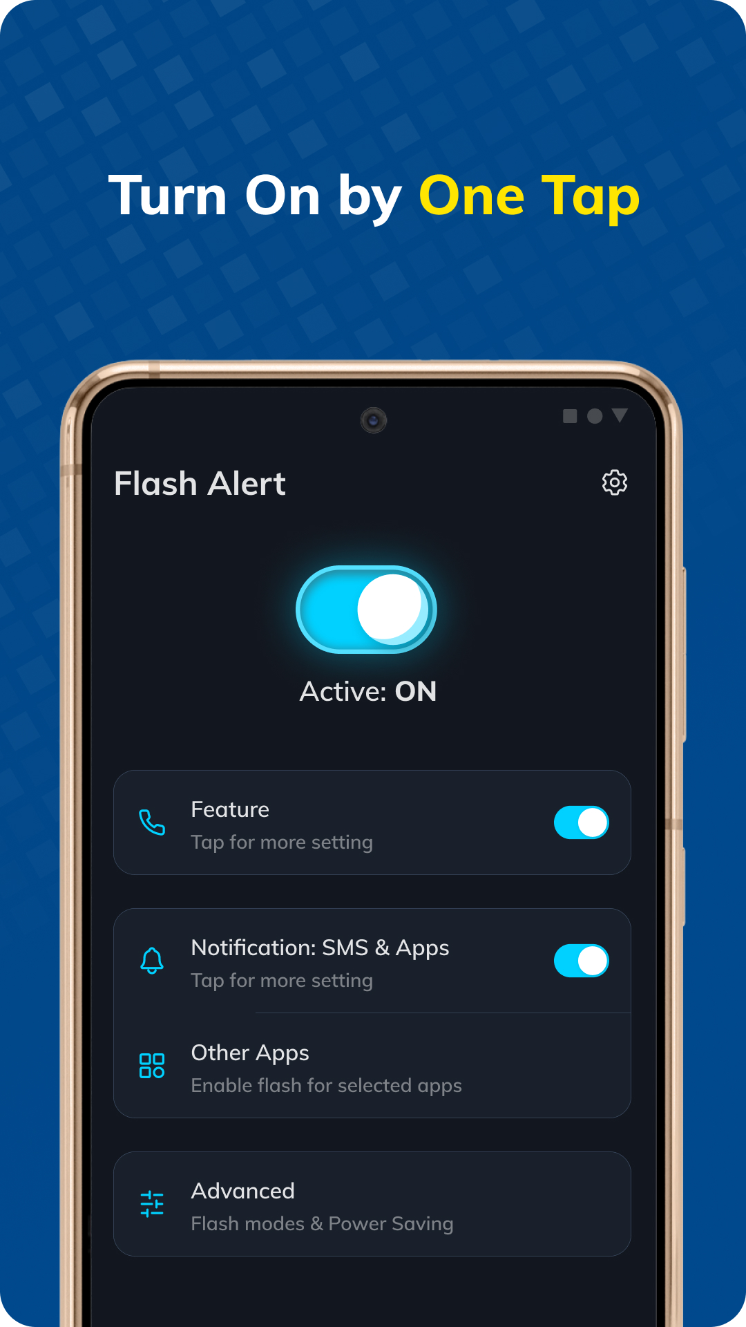 اسکرین شات 3 برنامه Flash Alerts: Flashing Lights