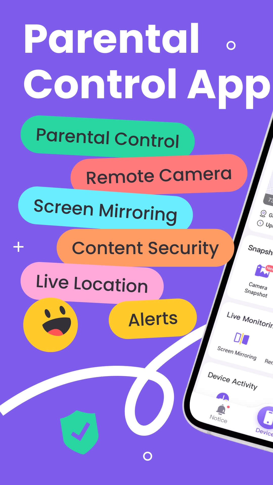 اسکرین شات 1 برنامه FlashGet Kids:parental control