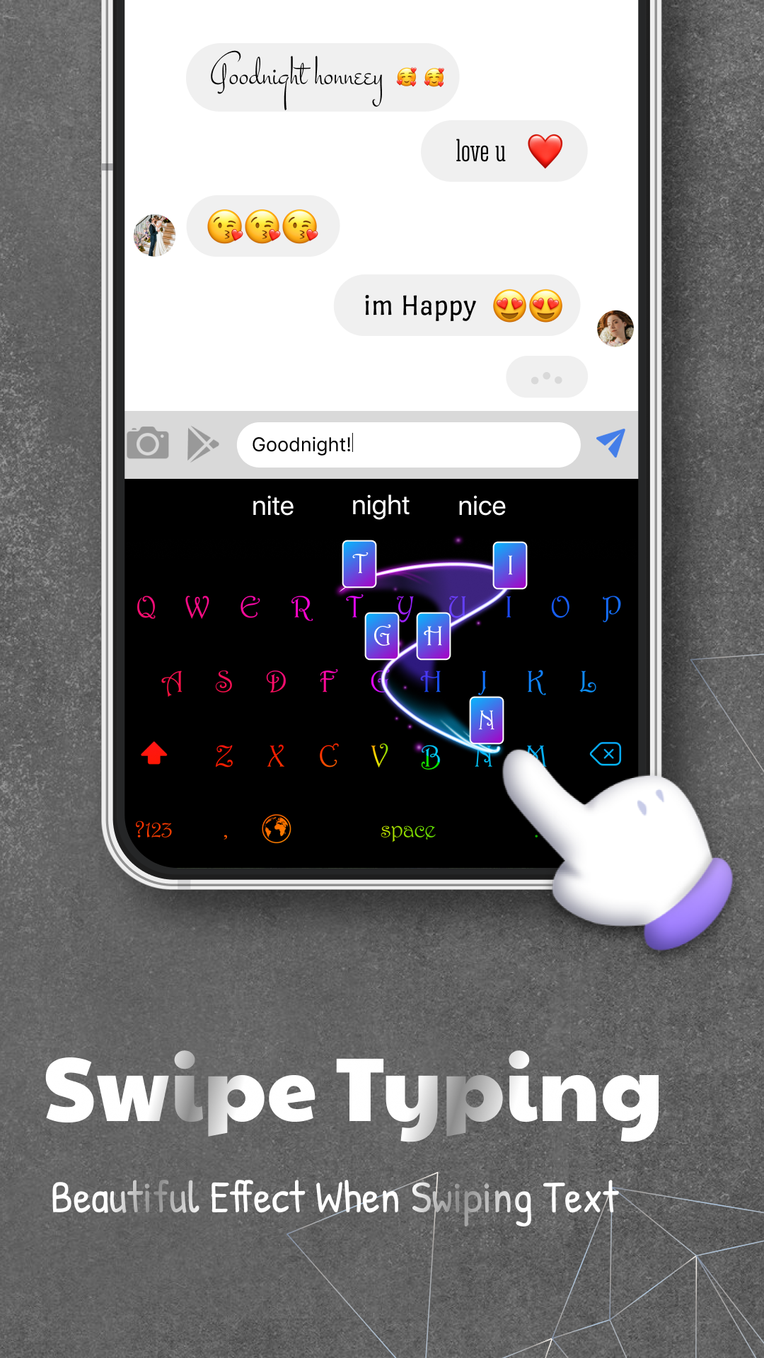 اسکرین شات 7 برنامه LED Keyboard: Colorful Backlit