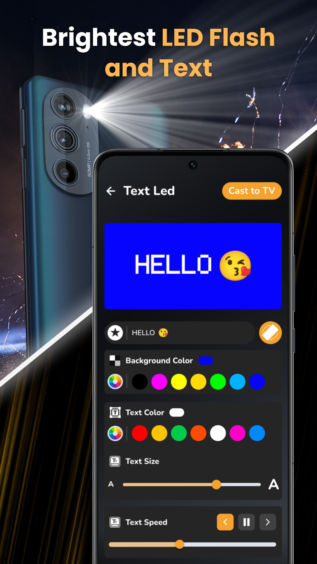 اسکرین شات 4 برنامه LED Flashlight - Flash Alert