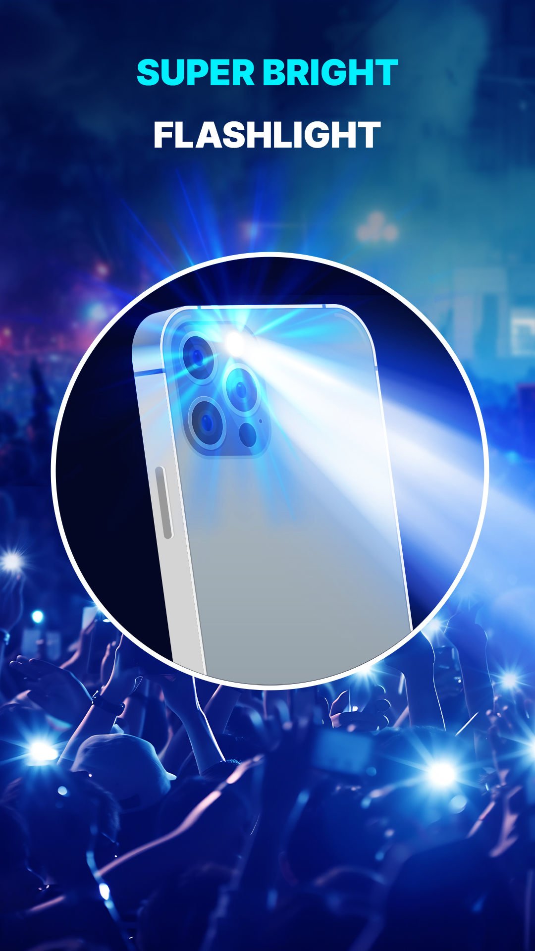 اسکرین شات 3 برنامه Flashlight App: Flash Alert