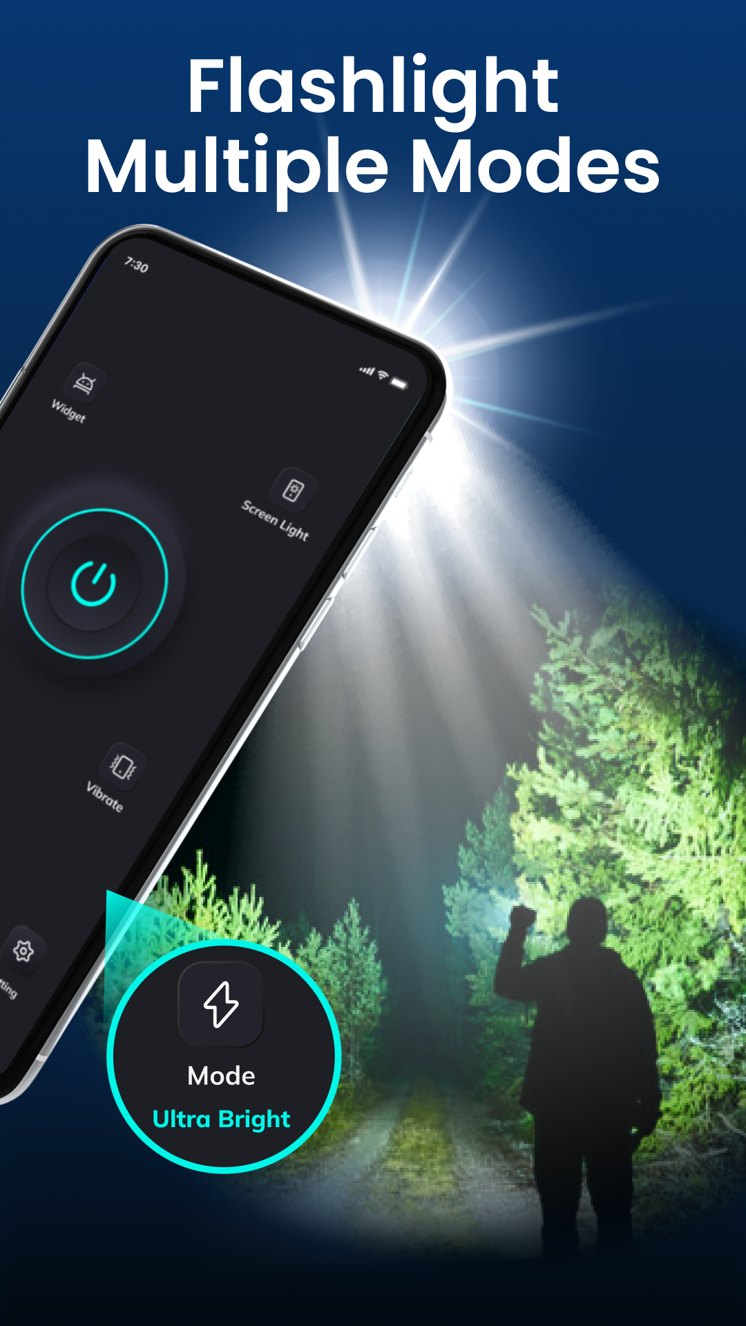 اسکرین شات 2 برنامه Flash Alert: Flashlight & SMS