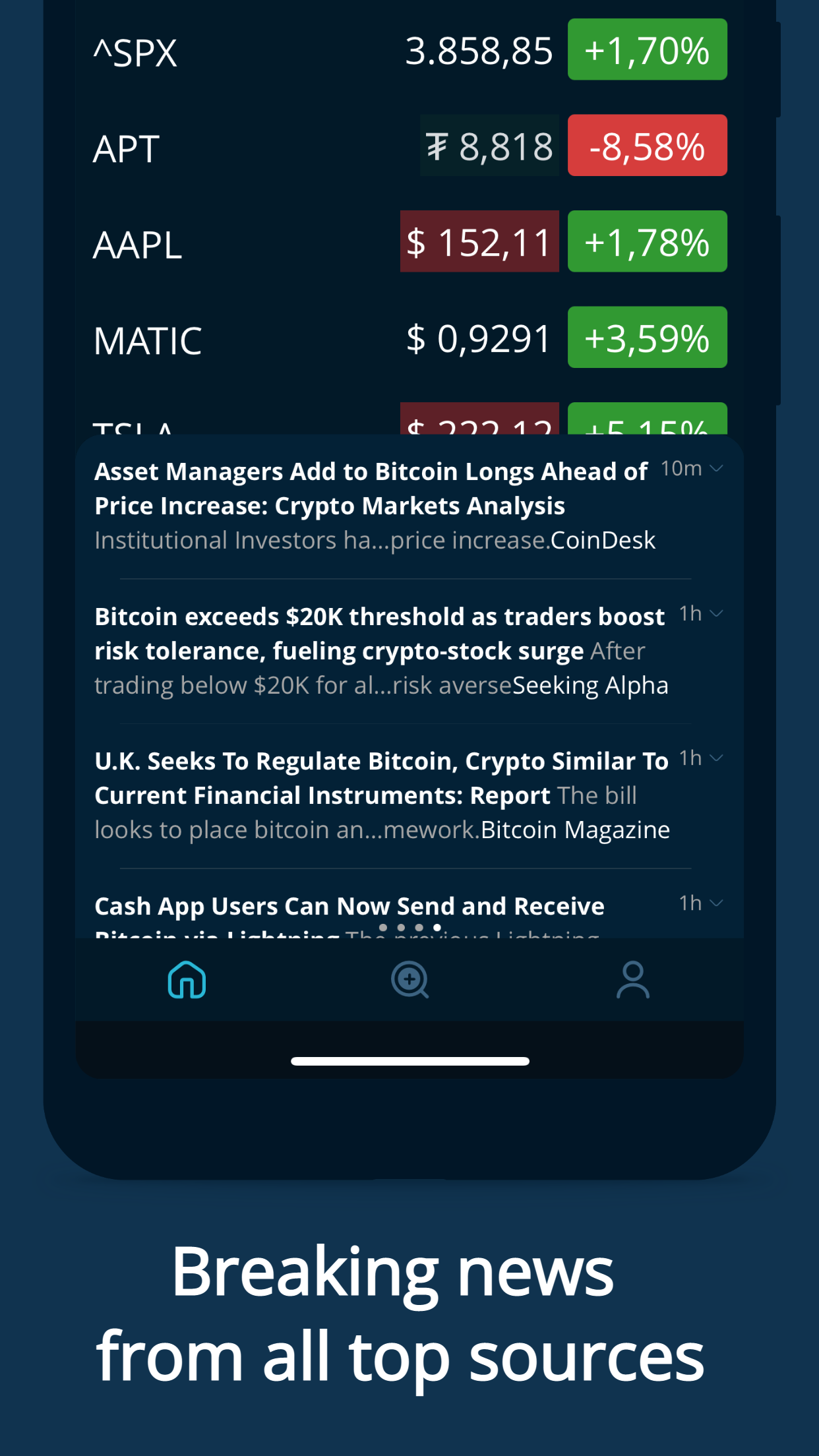 اسکرین شات 4 برنامه HODL Real-Time Crypto Tracker