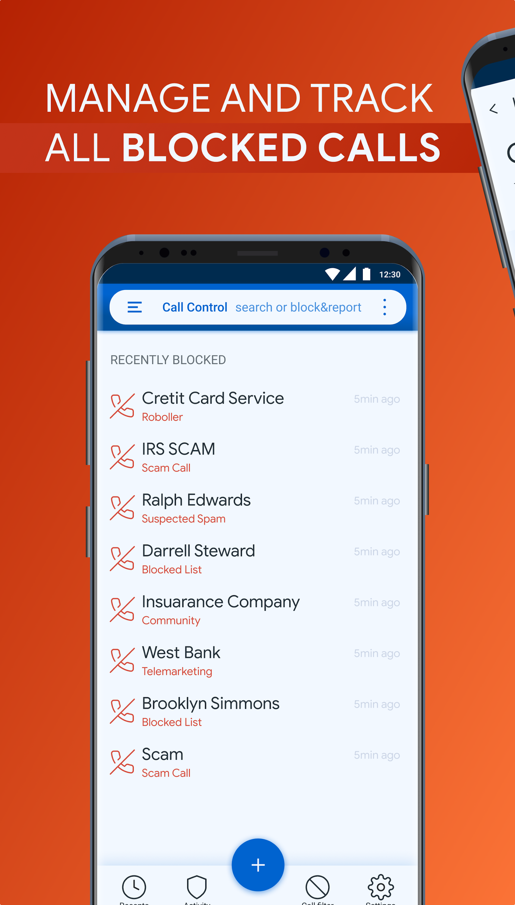 اسکرین شات 4 برنامه Call Control. Call Blocker