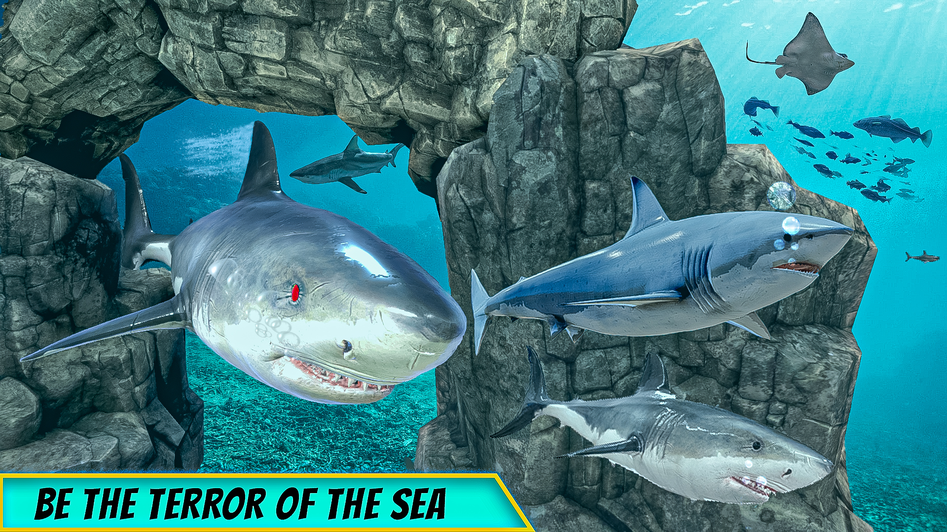 اسکرین شات 1 بازی Big Shark Vs Small Sharks