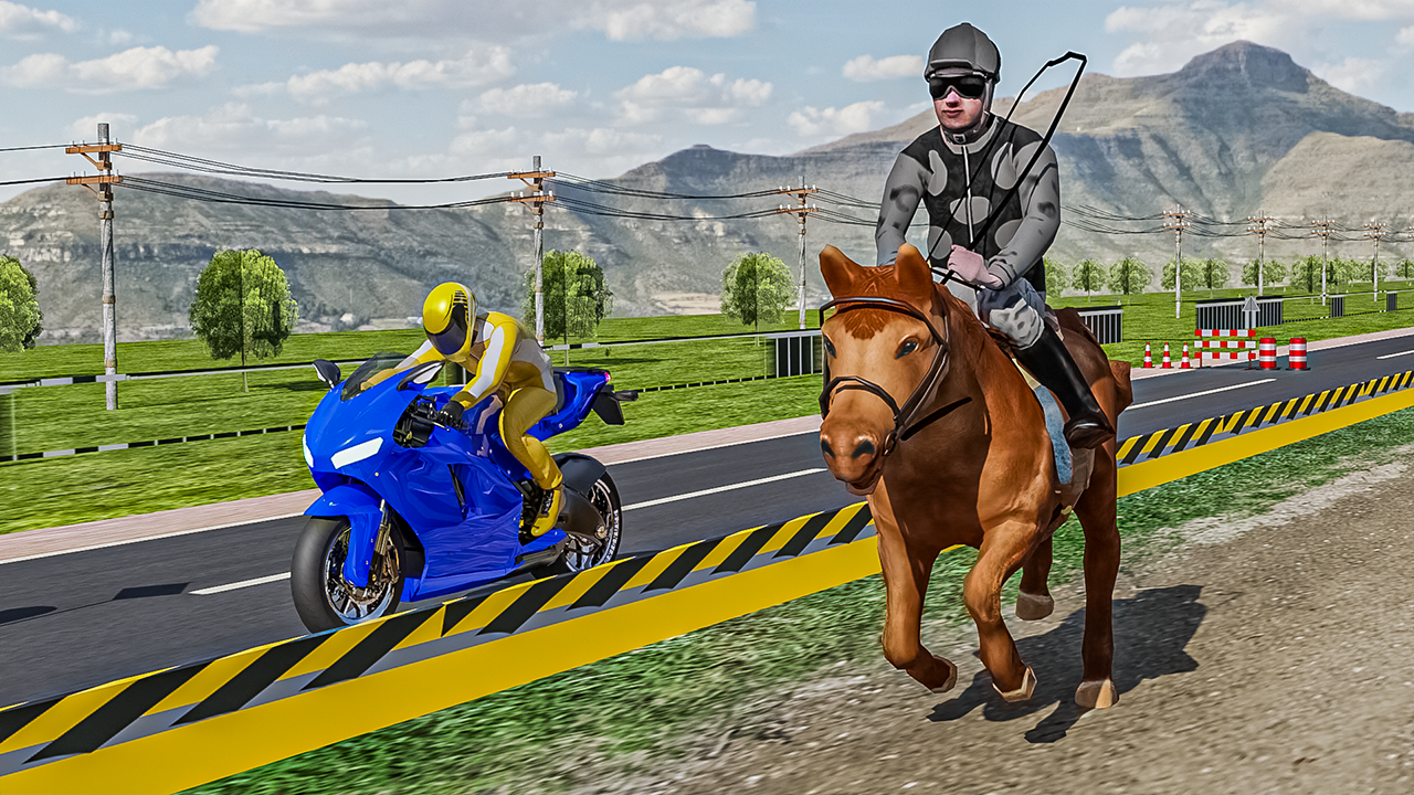 اسکرین شات 2 بازی Horse Vs Bike: Ultimate Race