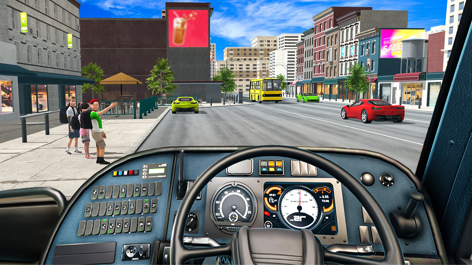 اسکرین شات 1 بازی School Bus Driver Fun Game