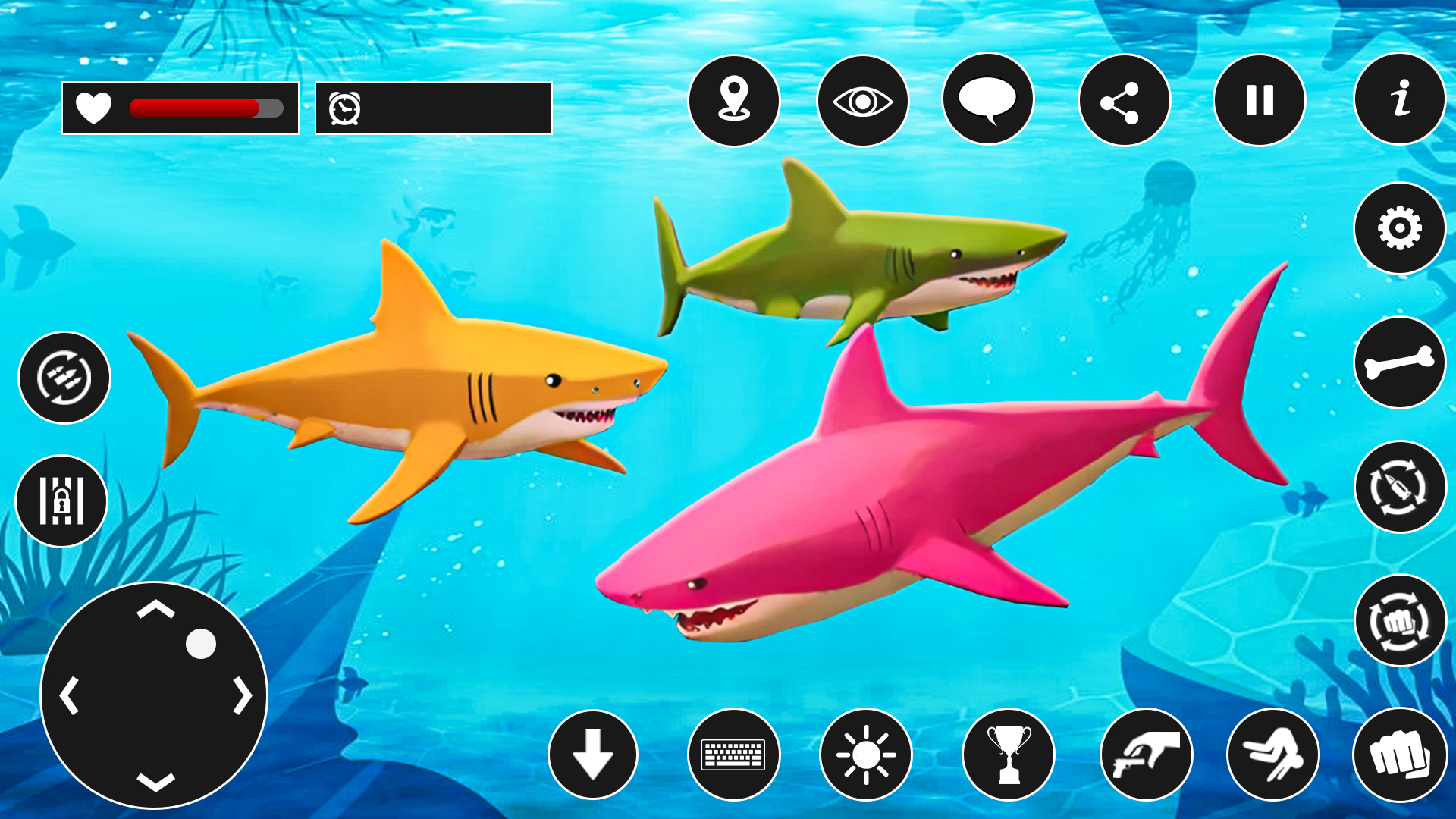 اسکرین شات 3 بازی shark racing: sharks game