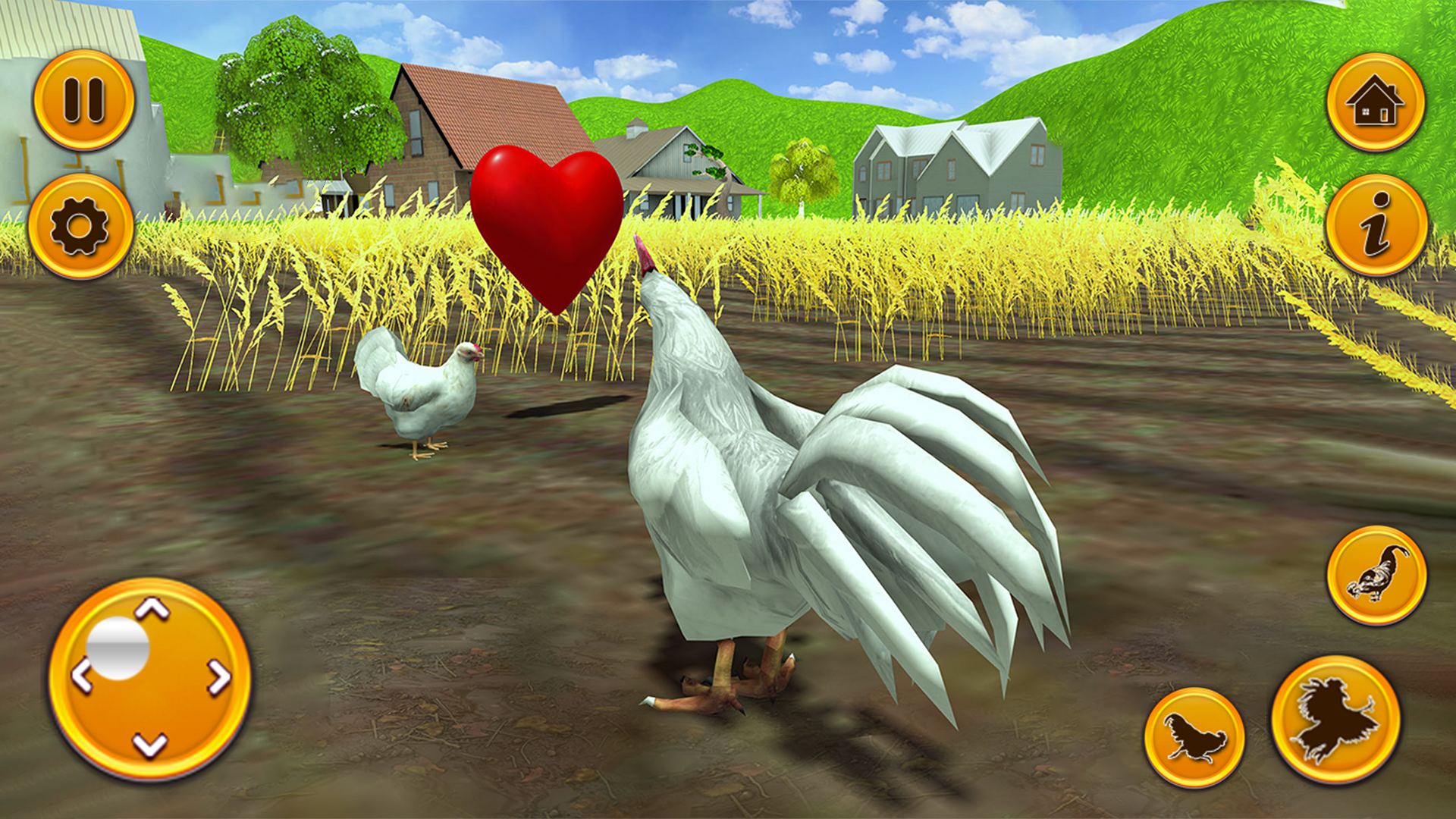 اسکرین شات 4 برنامه Rooster Family: Chicken Games