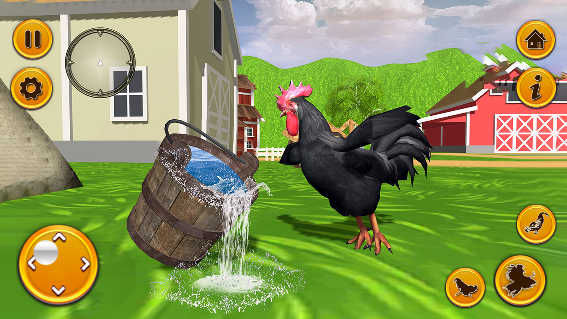 اسکرین شات 6 برنامه Rooster Family: Chicken Games