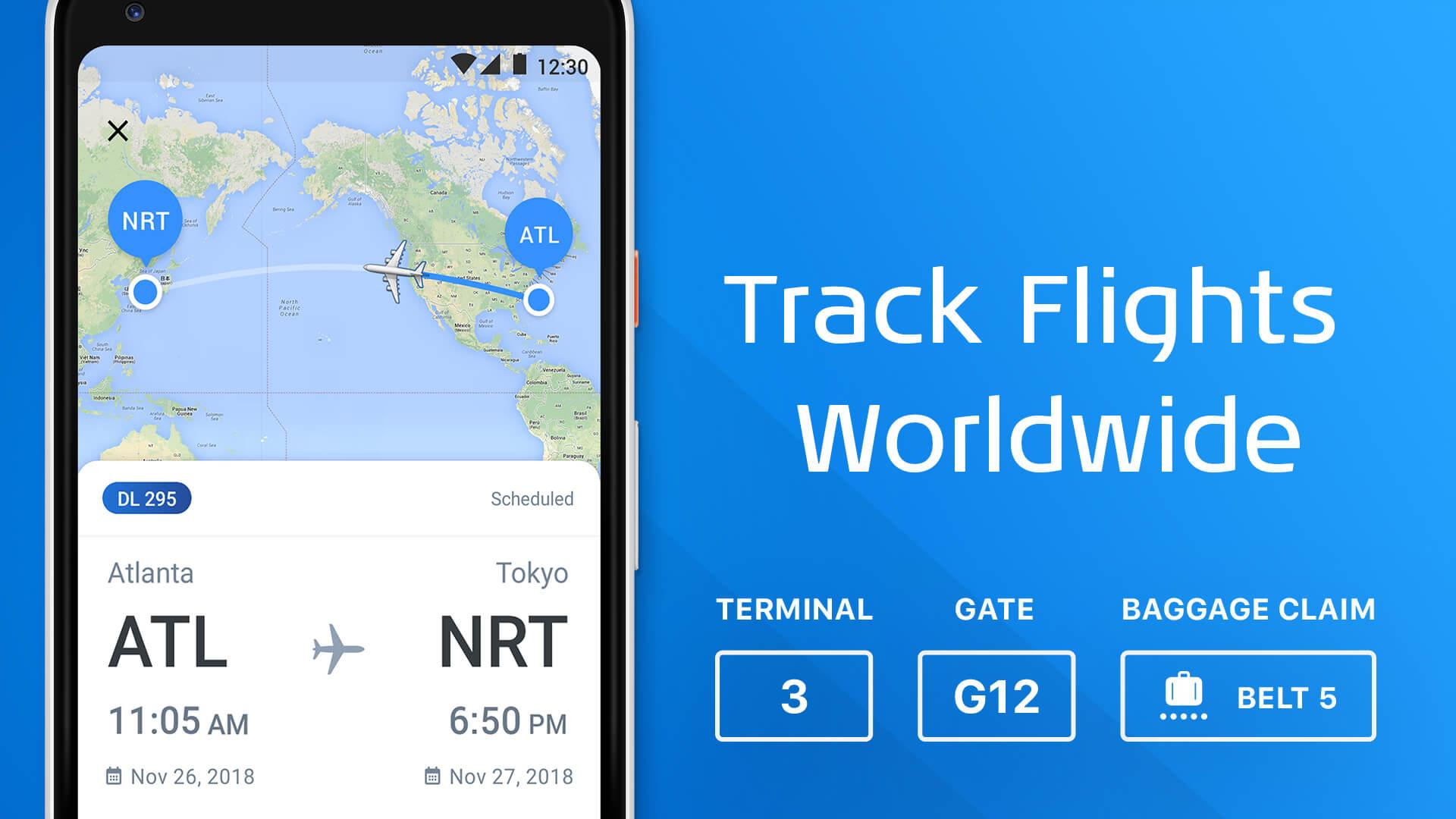 اسکرین شات 1 برنامه The Flight Tracker