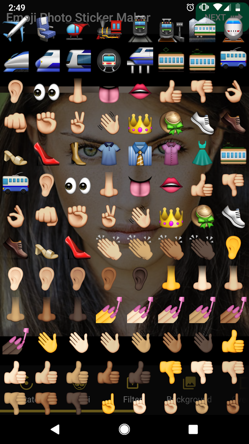 اسکرین شات 4 برنامه Emoji Stickers Photo Editor